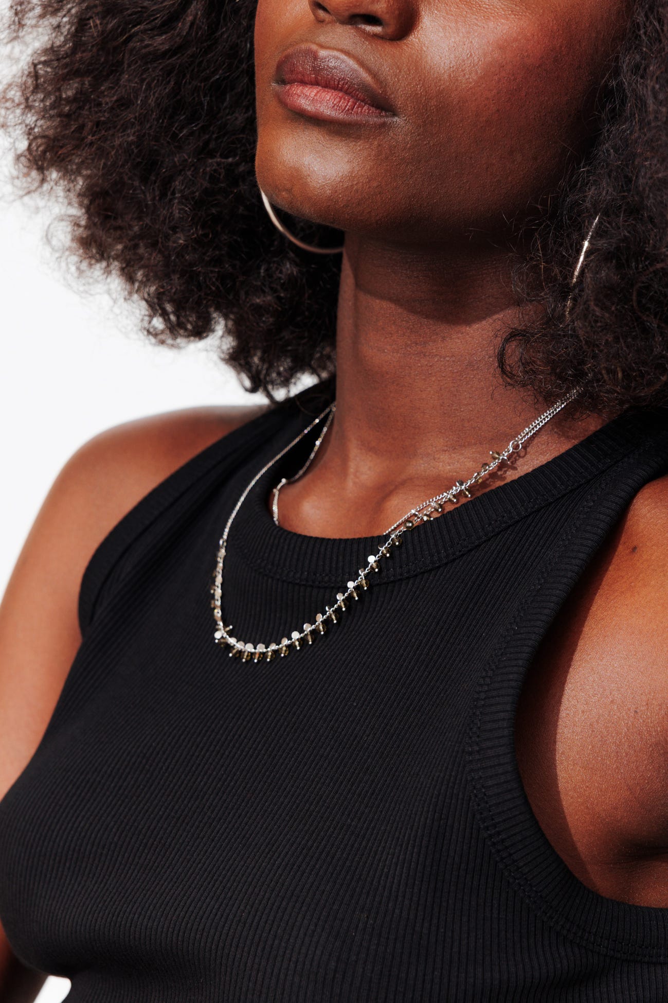 Débardeur en coton côtelé