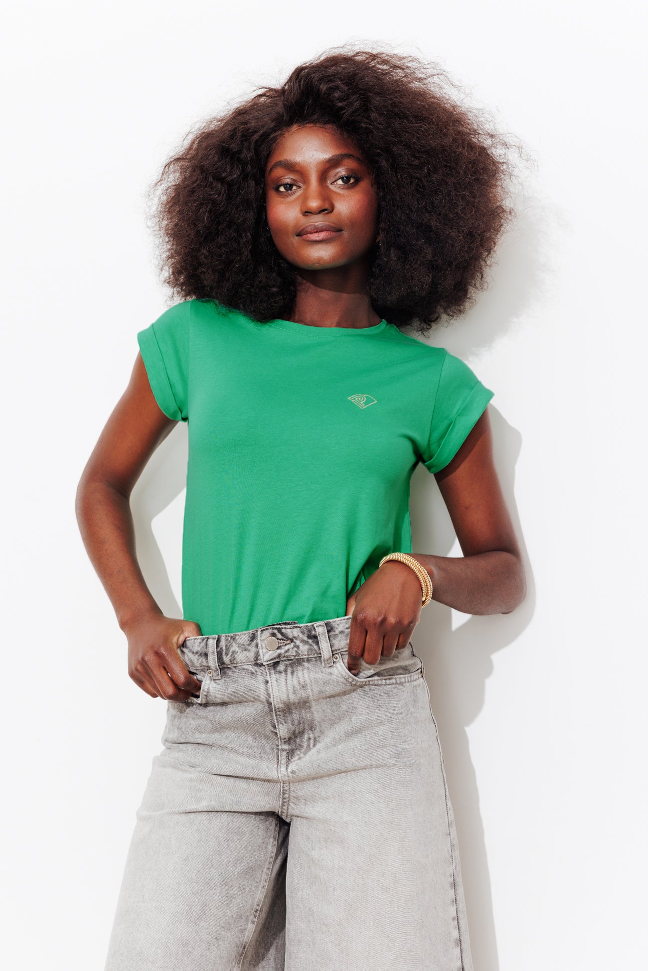 Tee shirt coton bio vert clair imprimé Licorne taille 6 mois marque Gémo neuf