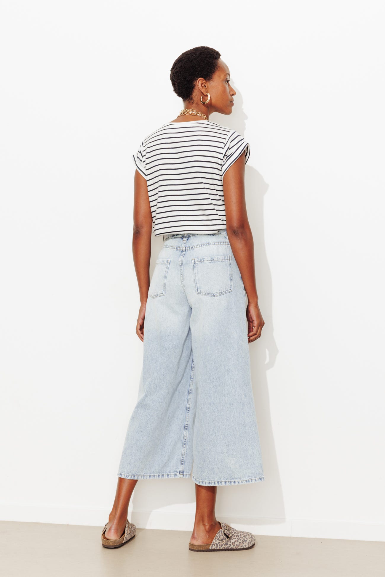 T-shirt marinière logo Promod