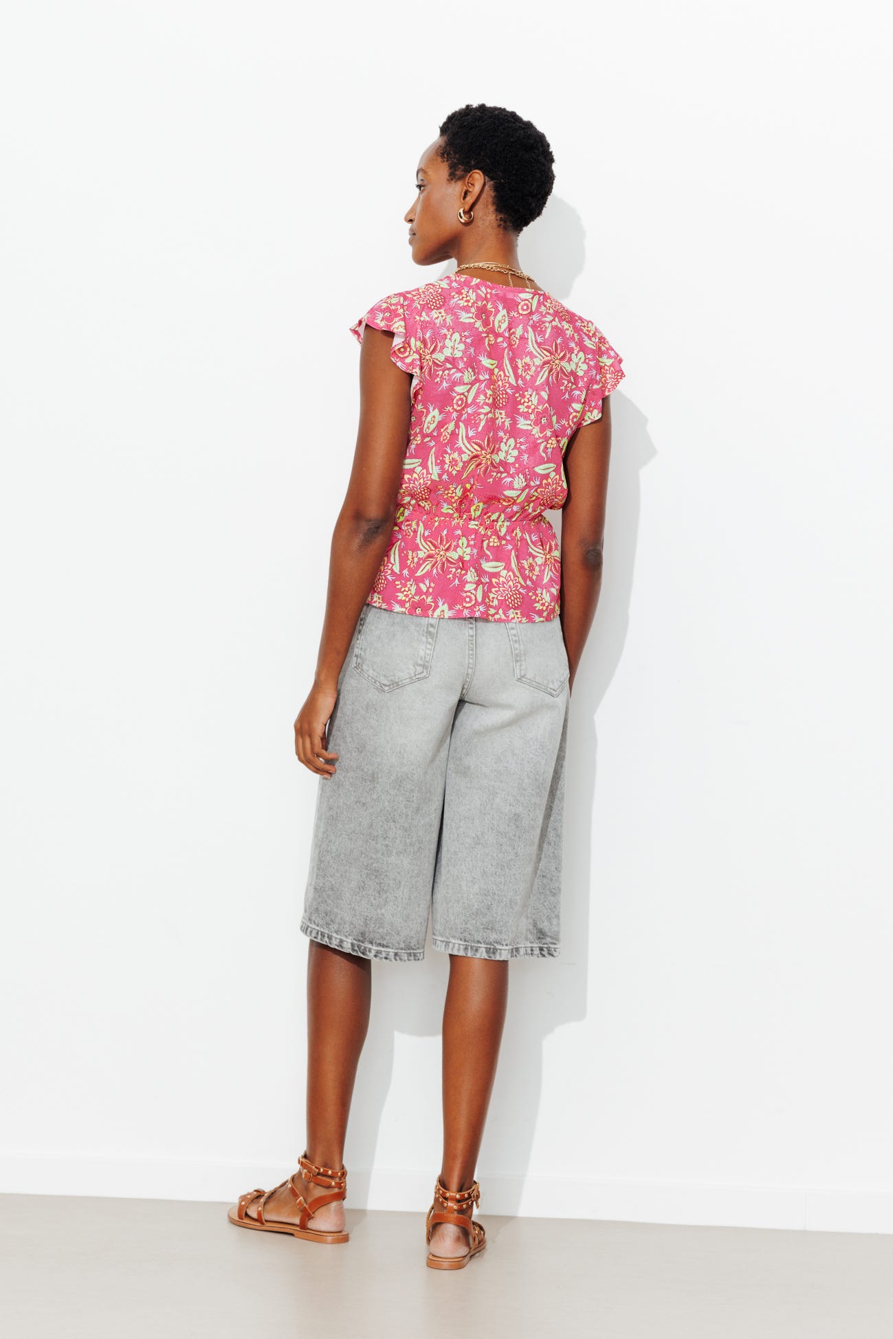 Blouse effet cache-coeur Femme