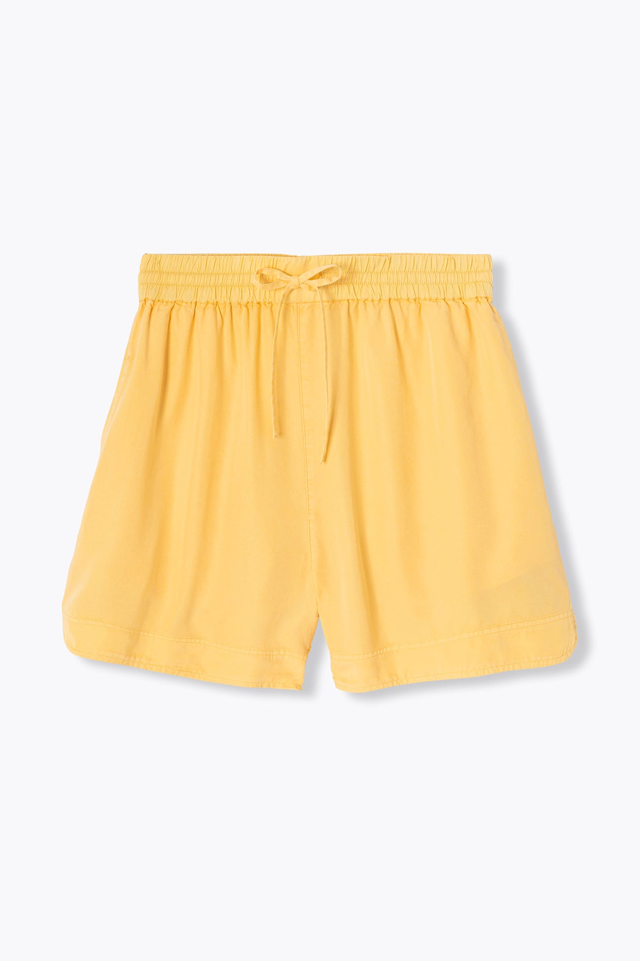 Unifarbene Shorts aus Lyocell