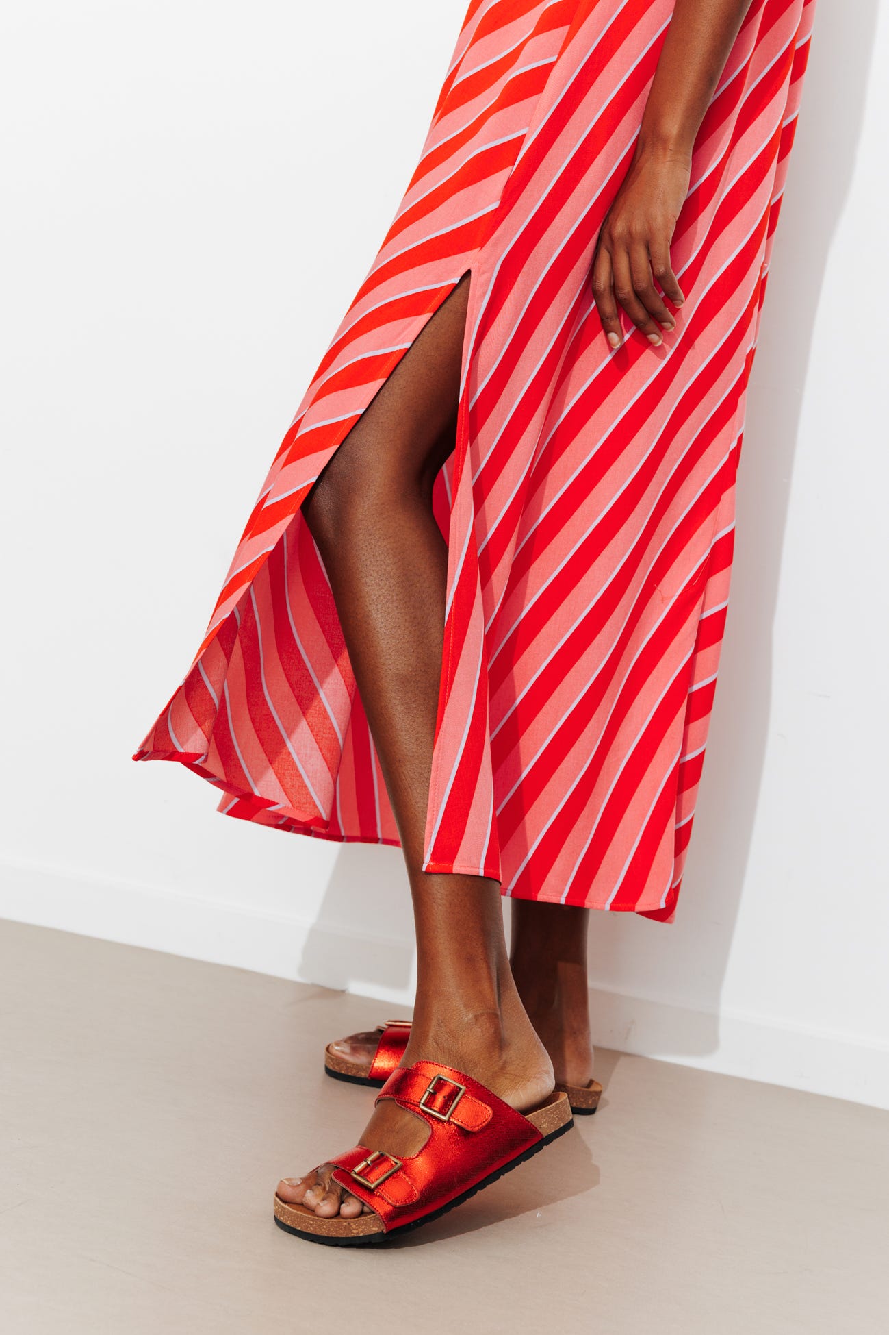 Robe longue à bretelles Femme