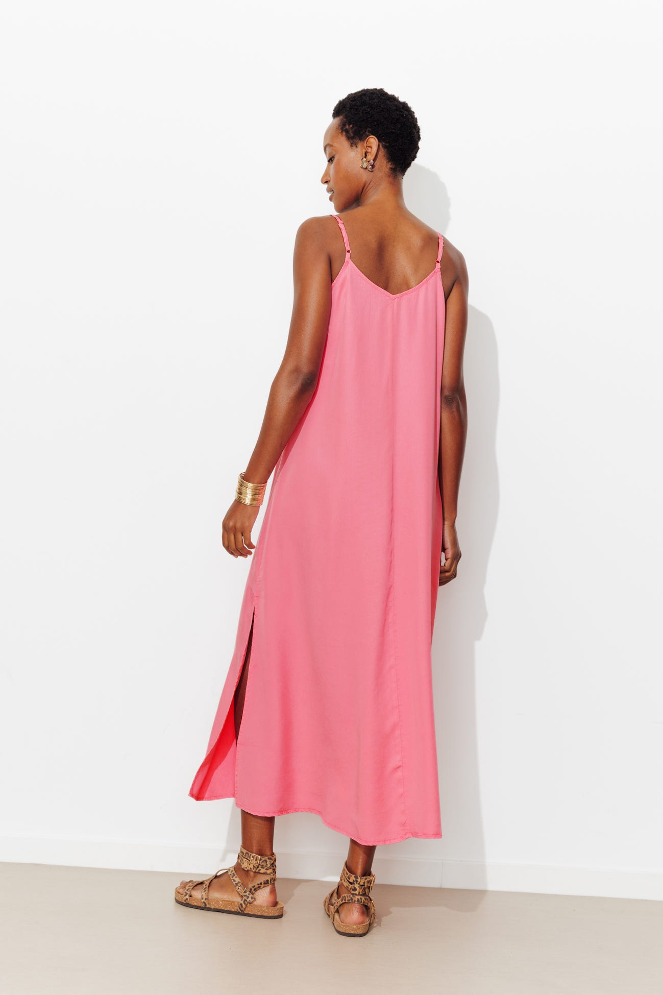 Robe évasée en lyocell