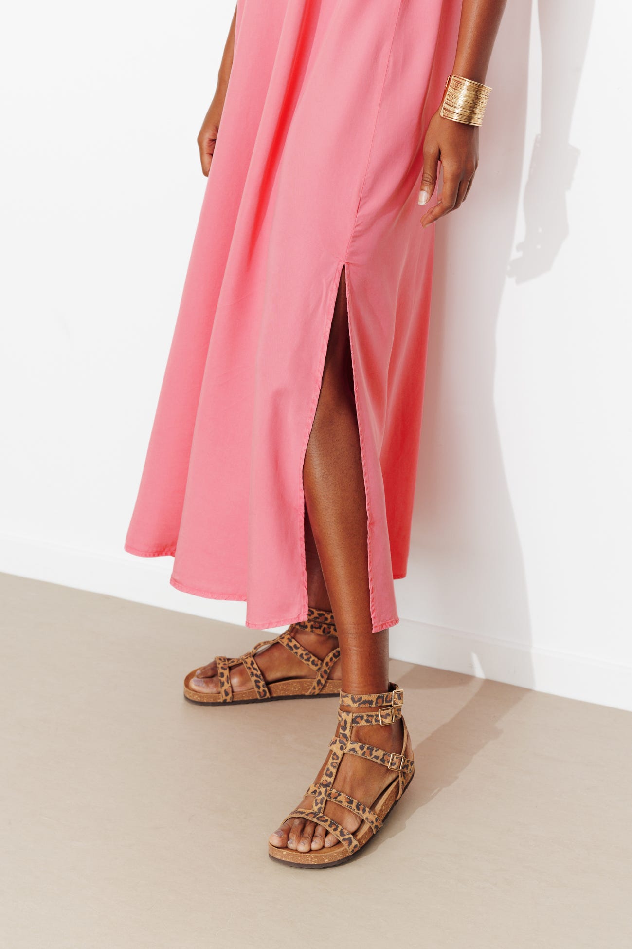 Robe évasée en lyocell