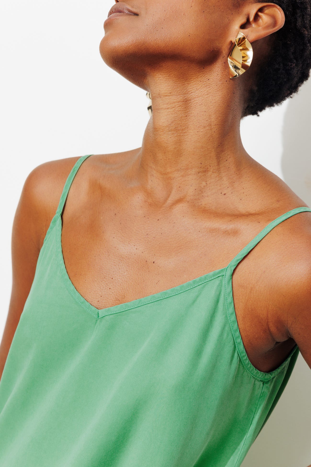 Ausgestelltes Lyocell-Kleid