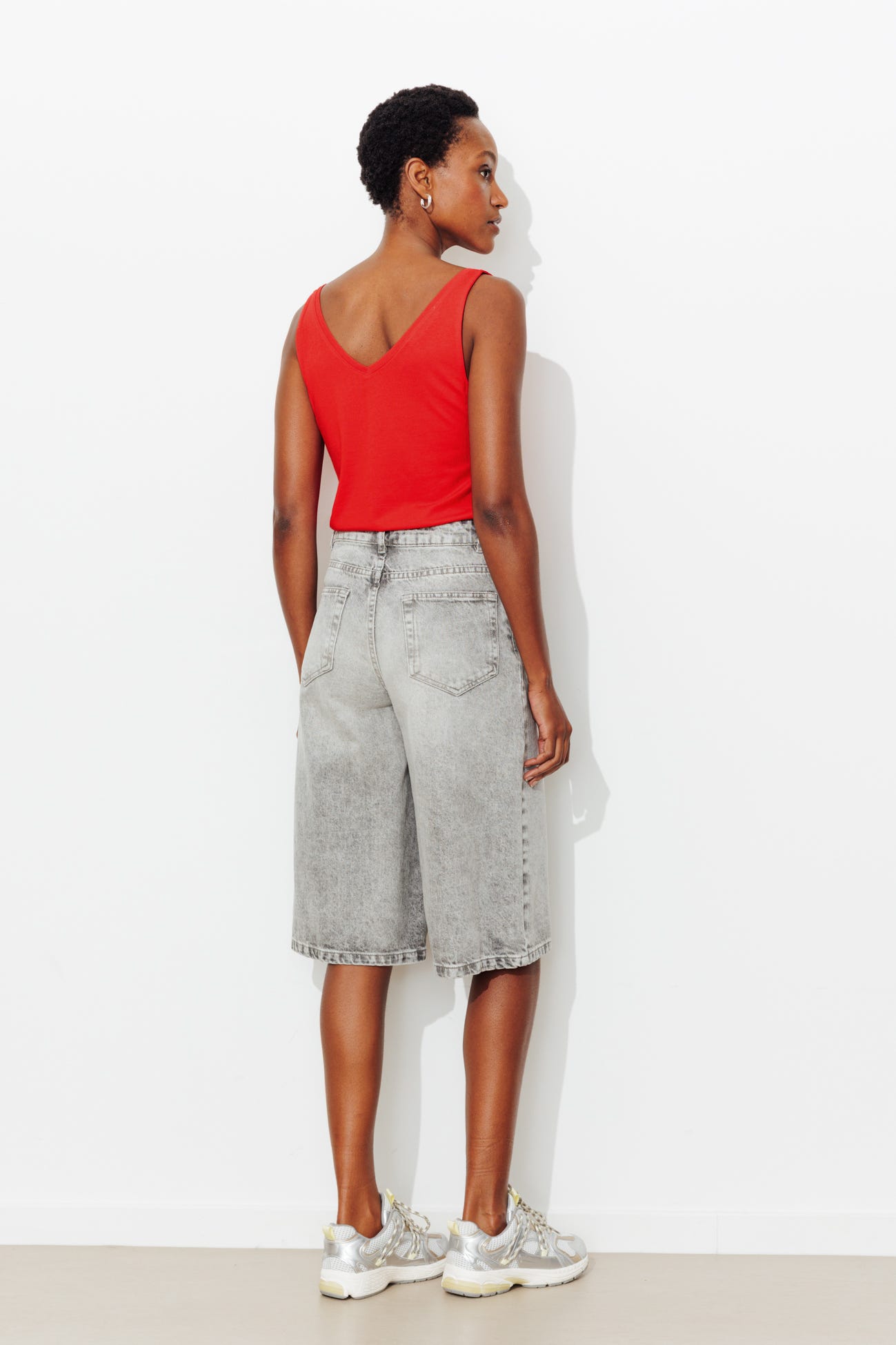 Débardeur col V Femme