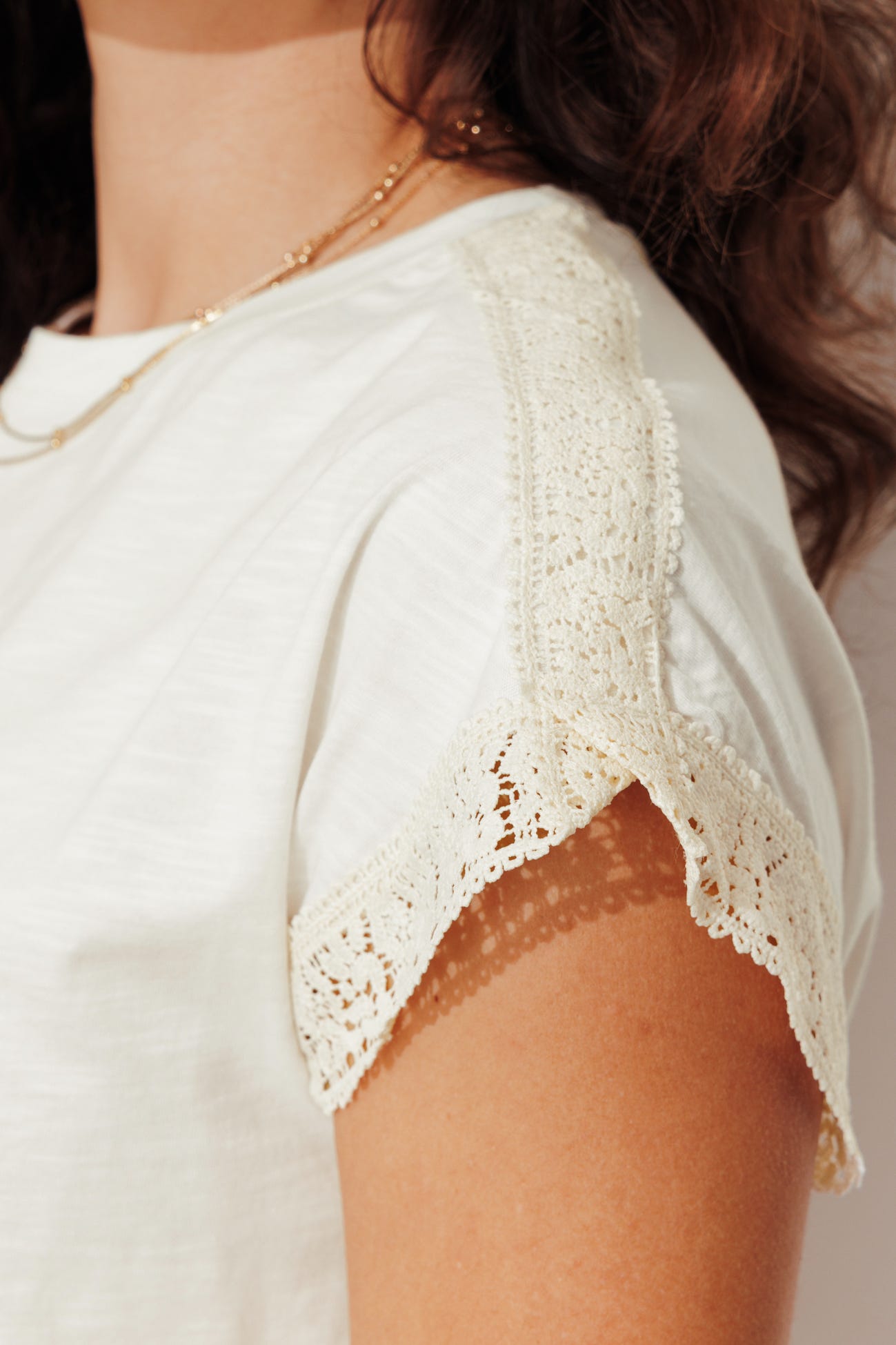 Lace detail t-shirt