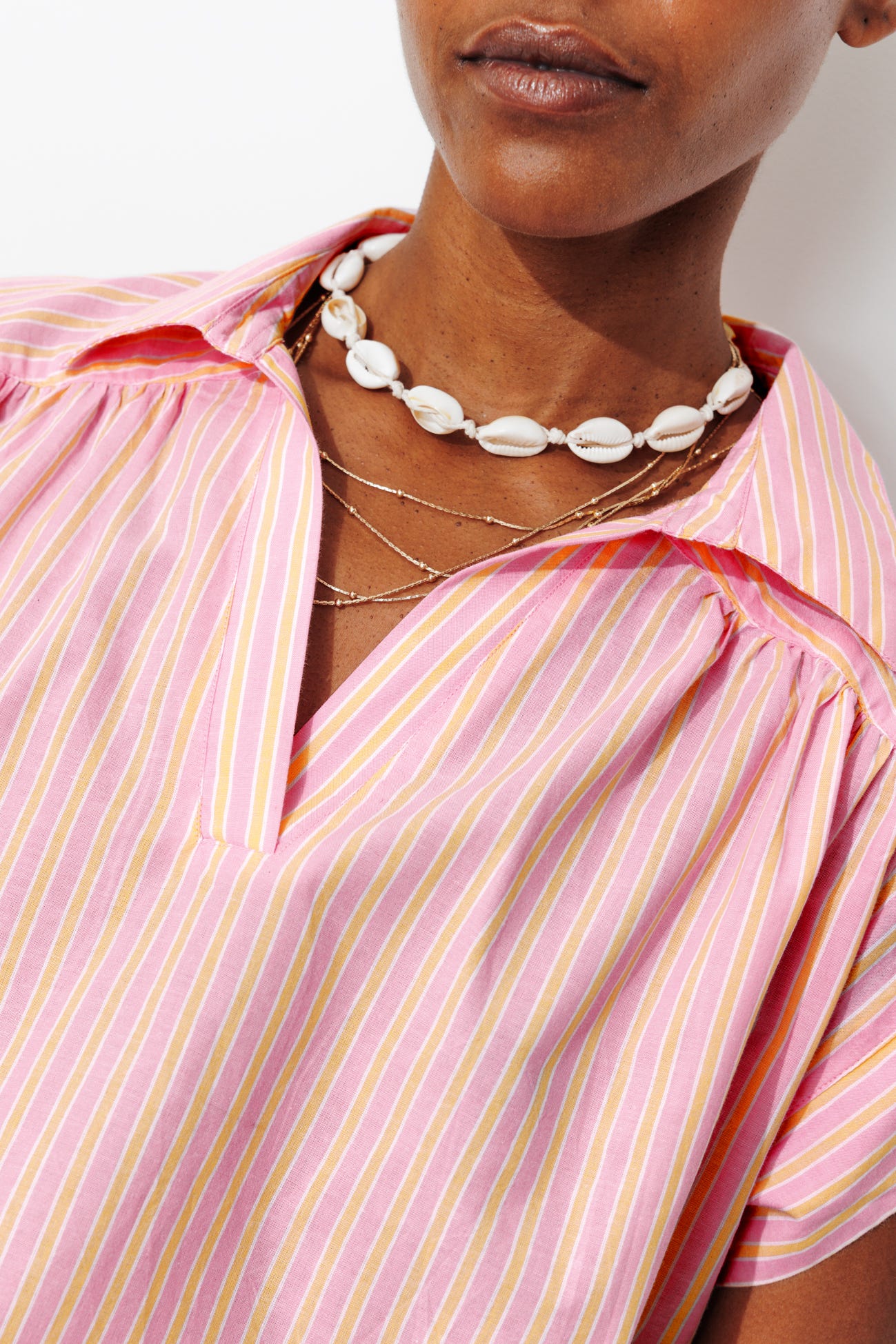 Blusa cuello estilo marinero