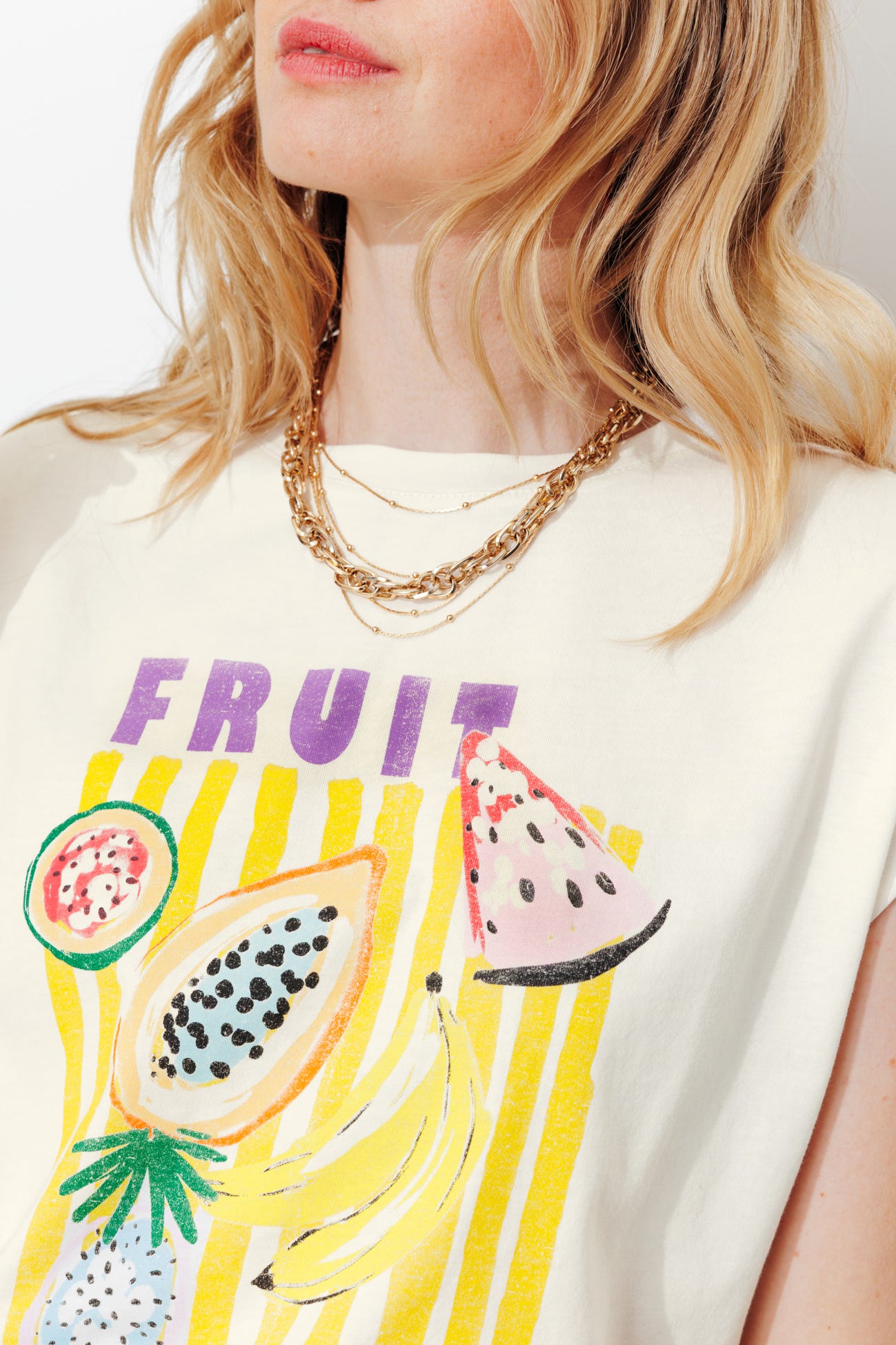 T-shirt à message Fruit
