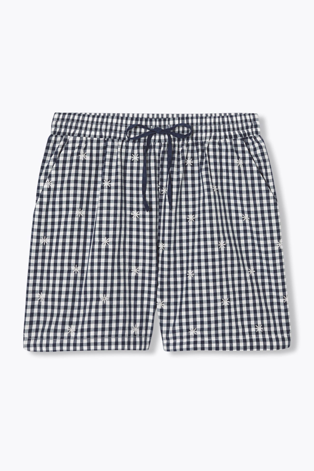 Short en vichy brodé Femme