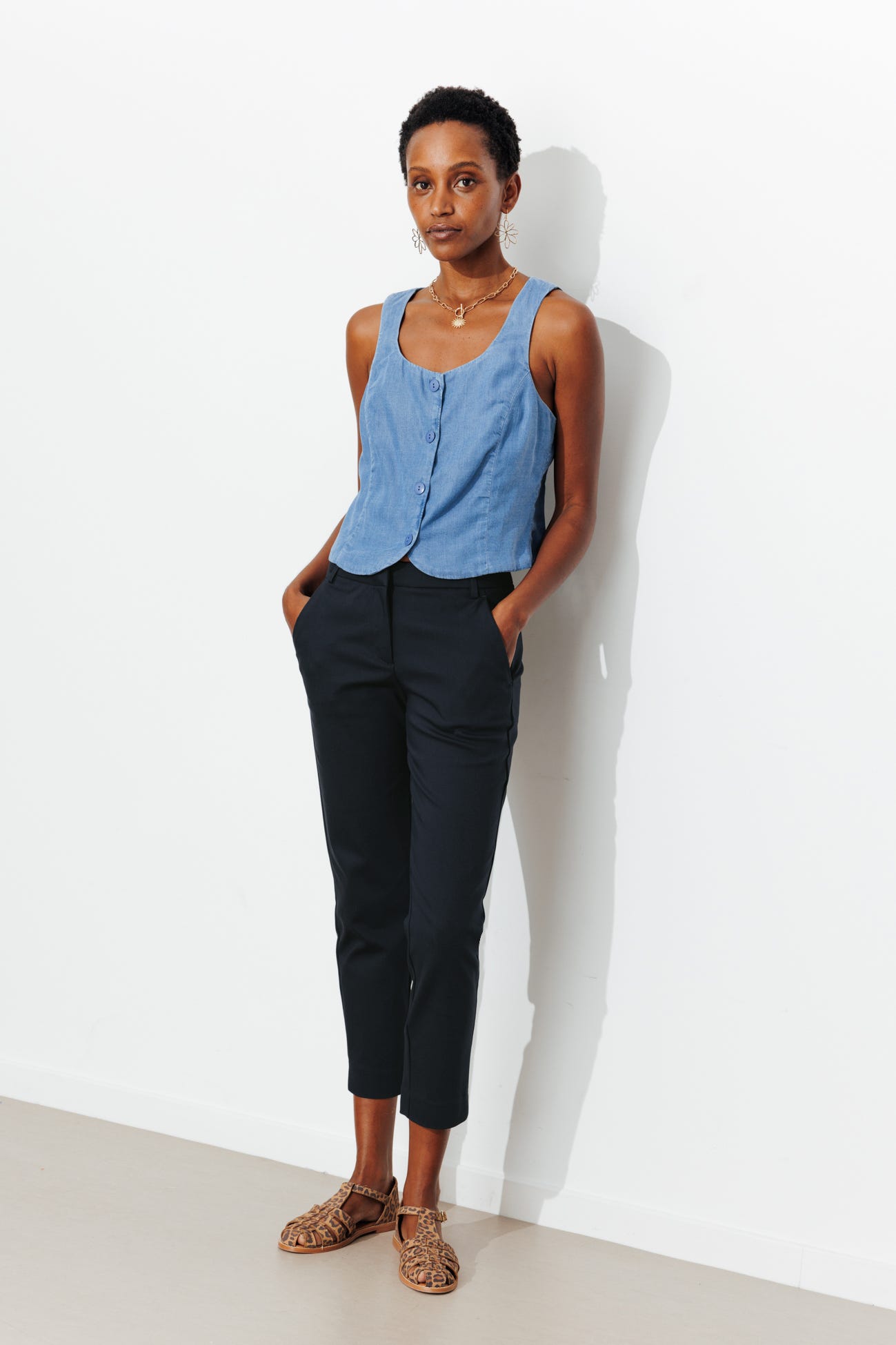 Pantalon cigarette Femme