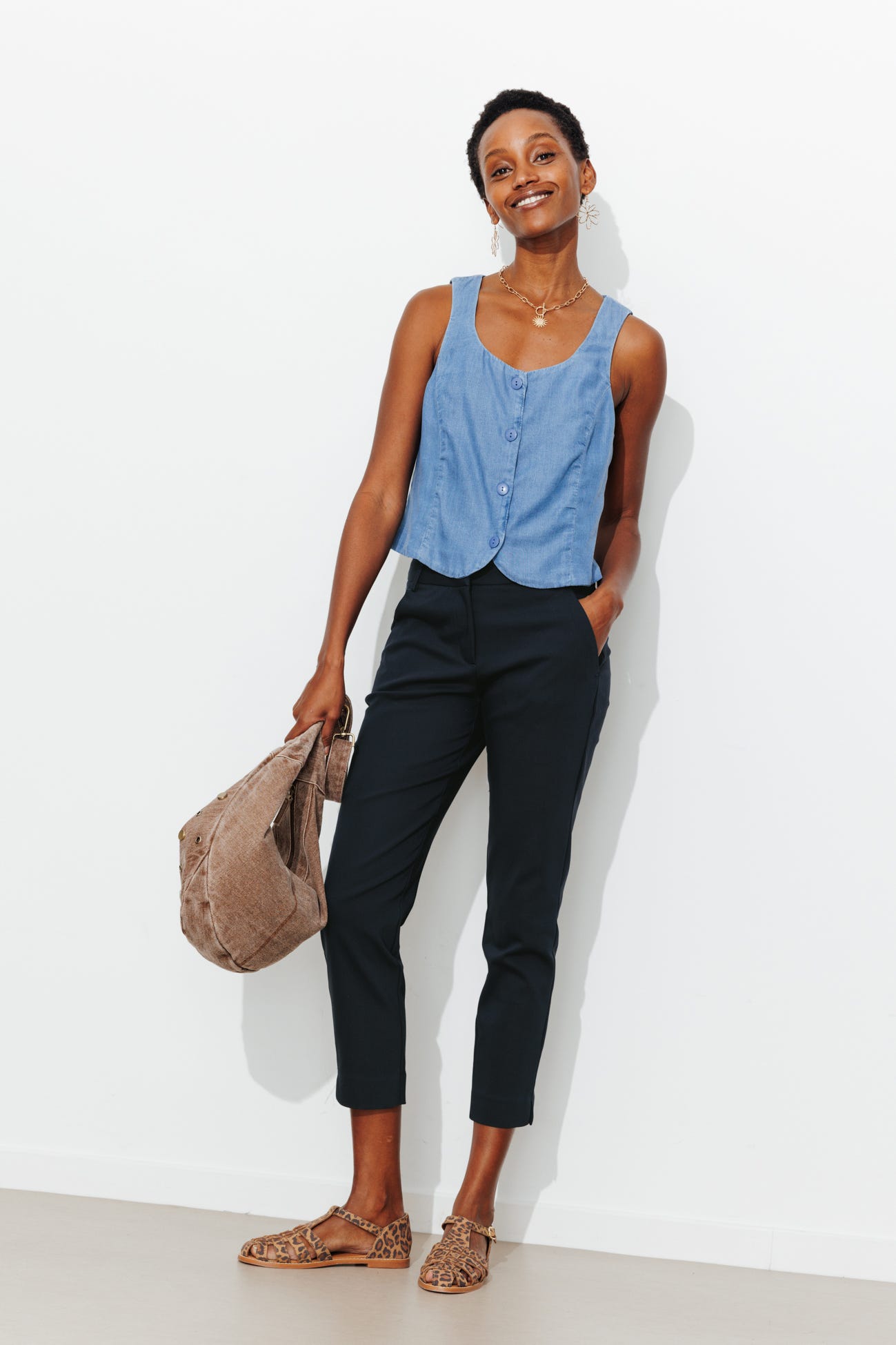 Pantalon cigarette Femme