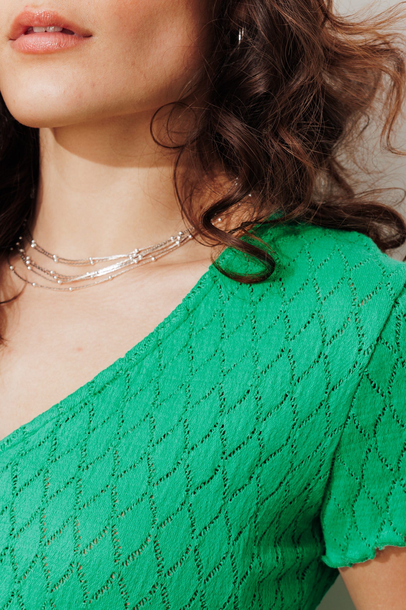 T-shirt en maille ajourée