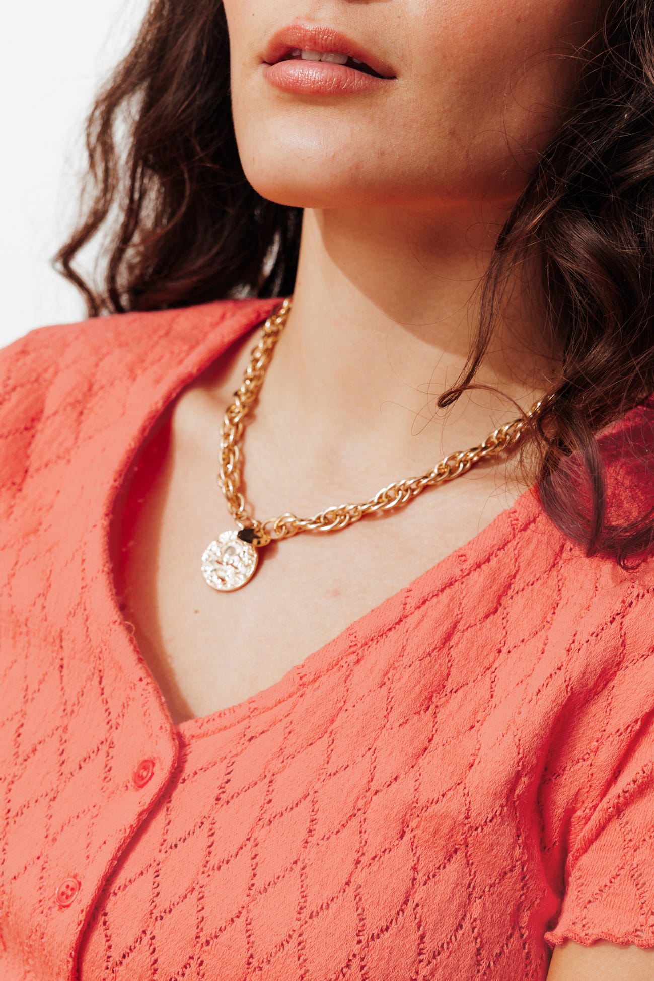 T-shirt en maille ajourée