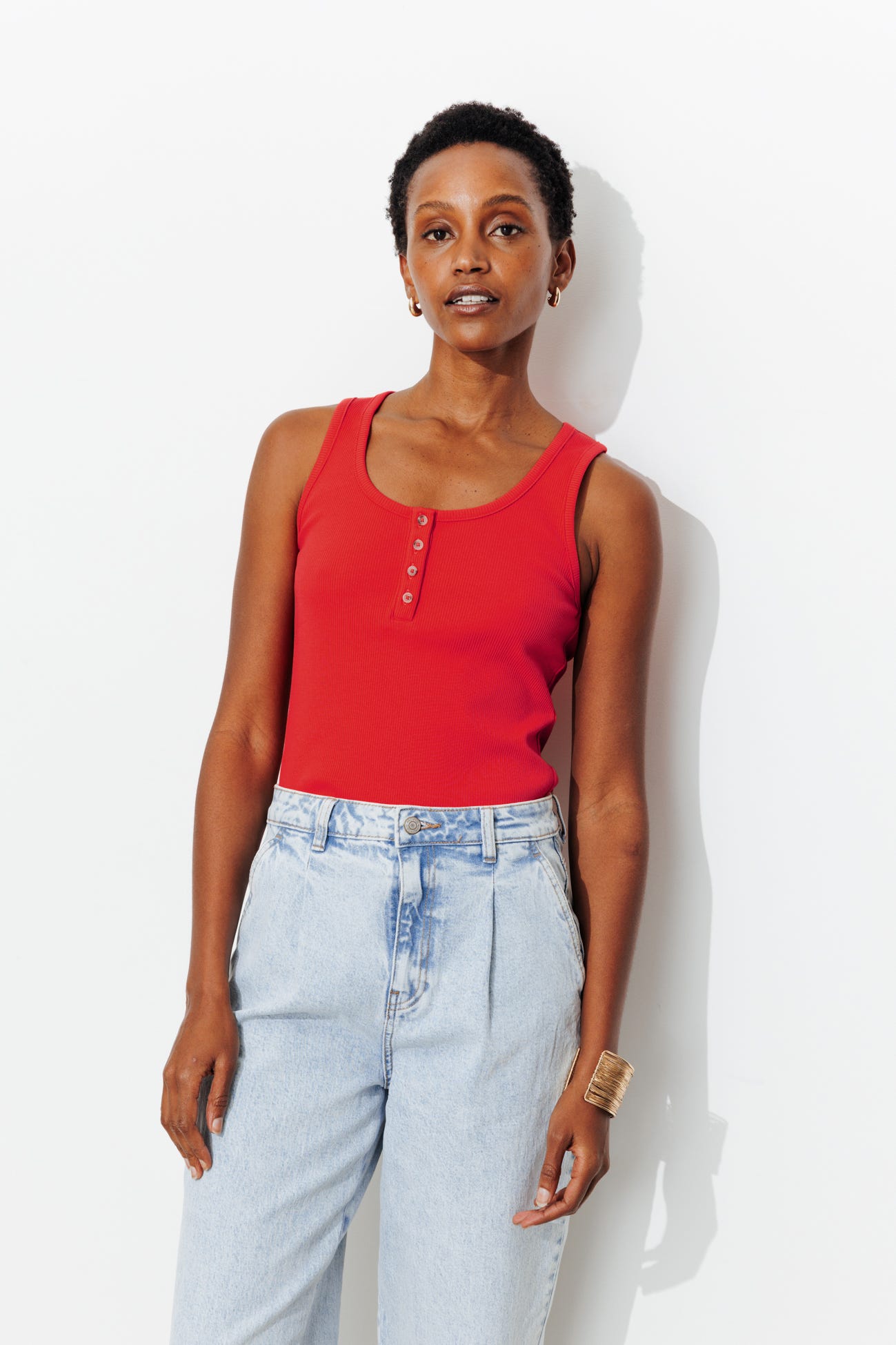 Débardeur en coton Femme