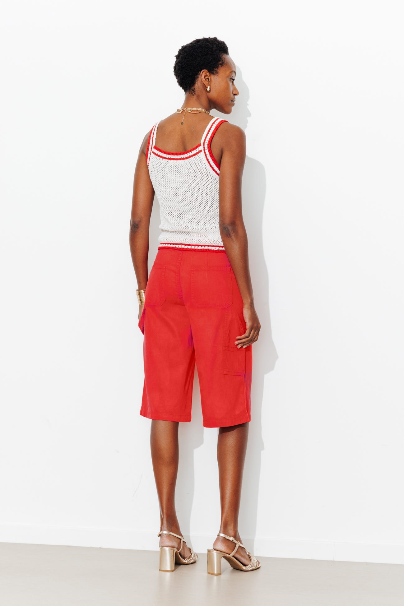 Weite Canvas-Bermuda