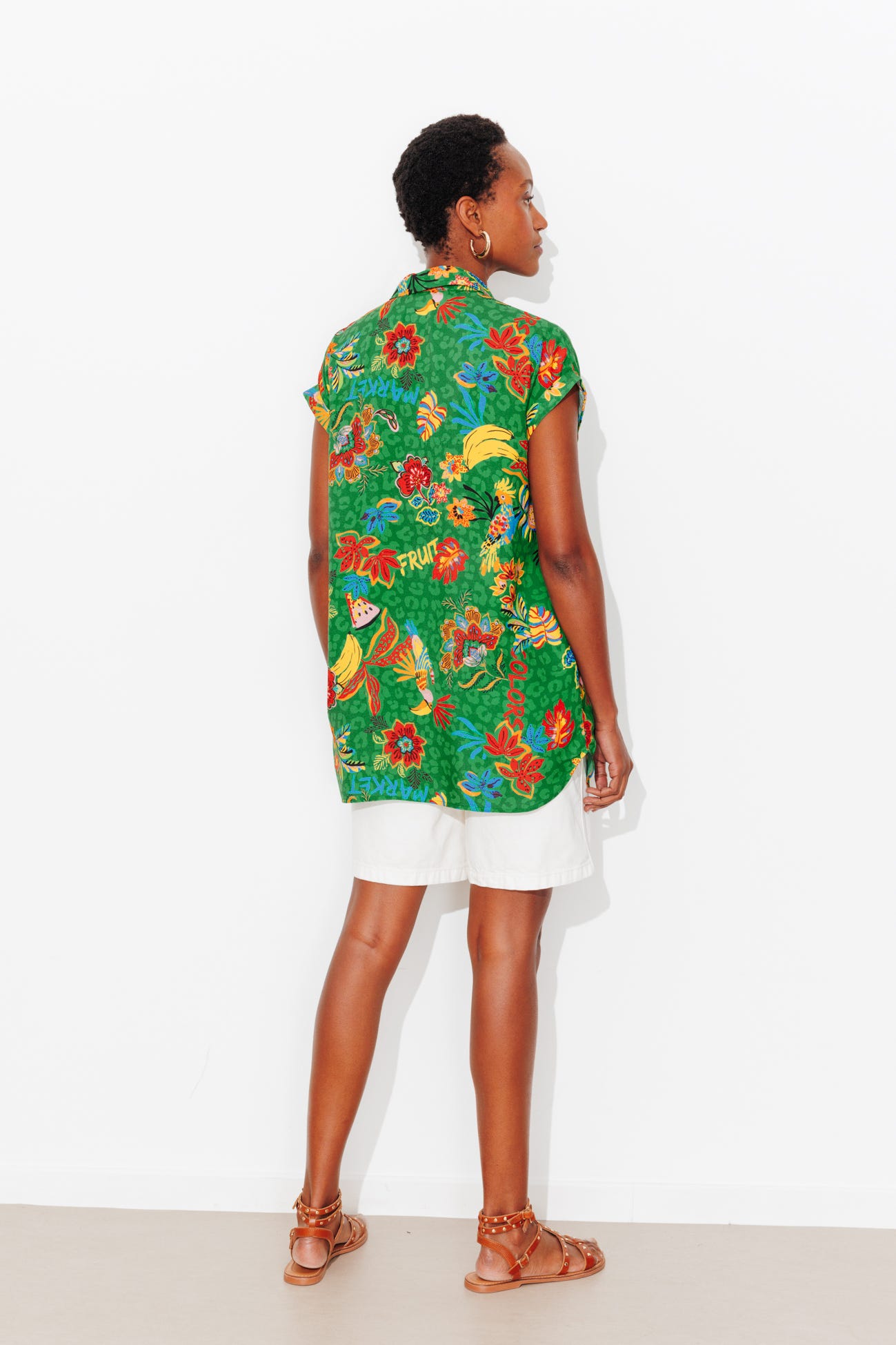 Longue chemise manches courtes