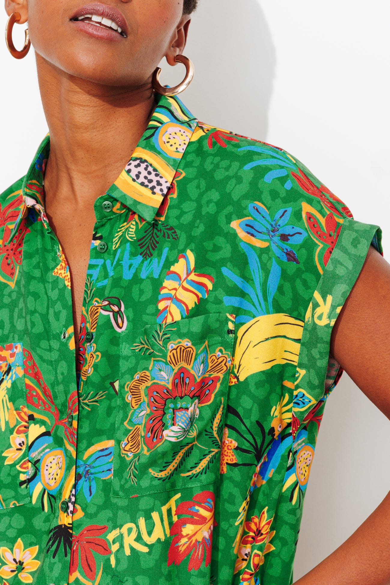 Longue chemise manches courtes