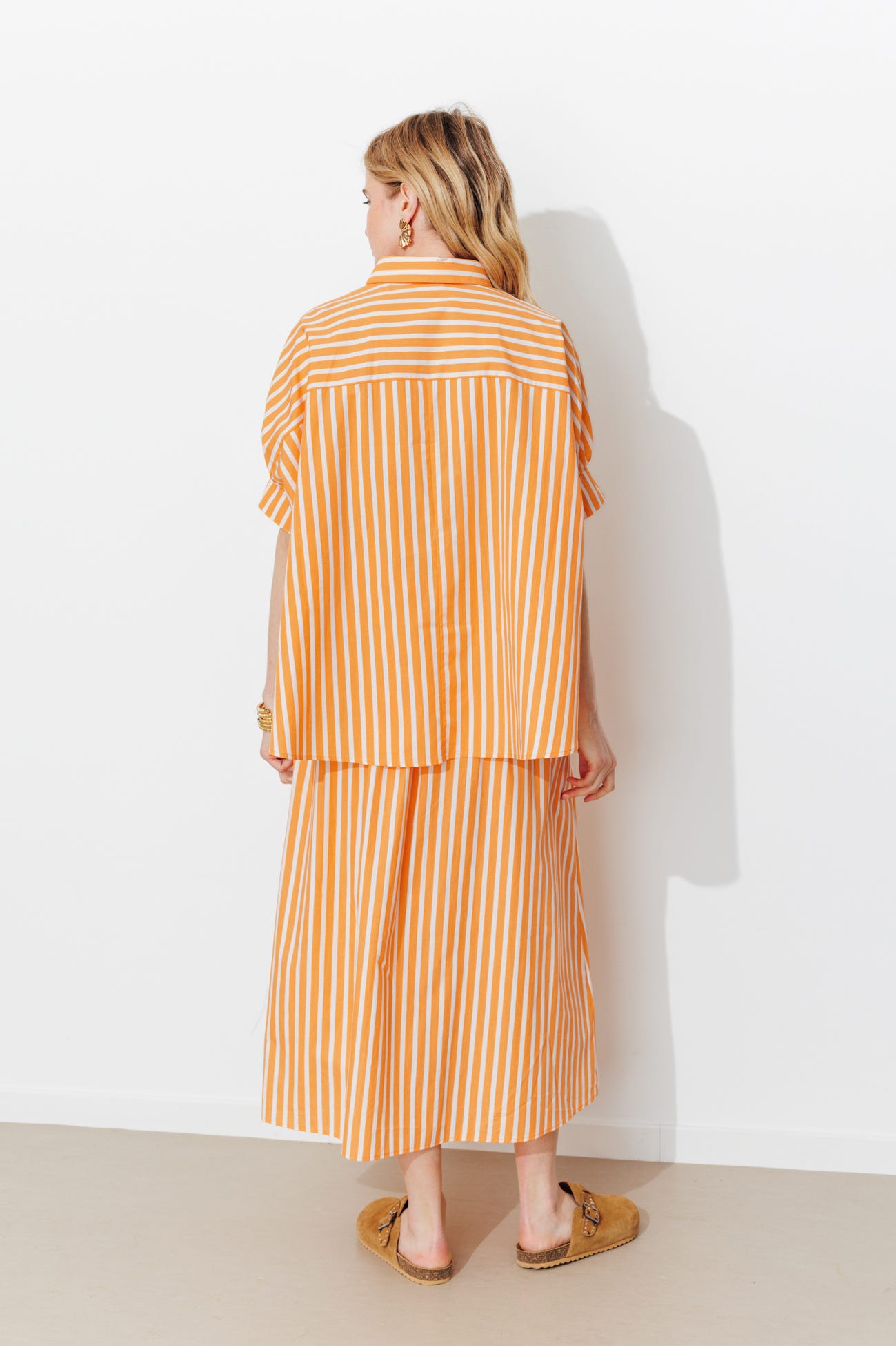 Chemise rayée oversize Femme
