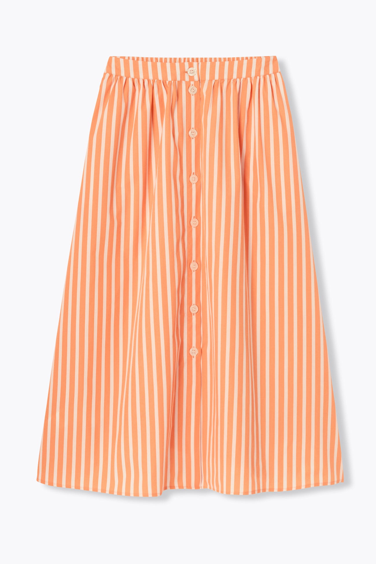 Jupe midi rayée Femme
