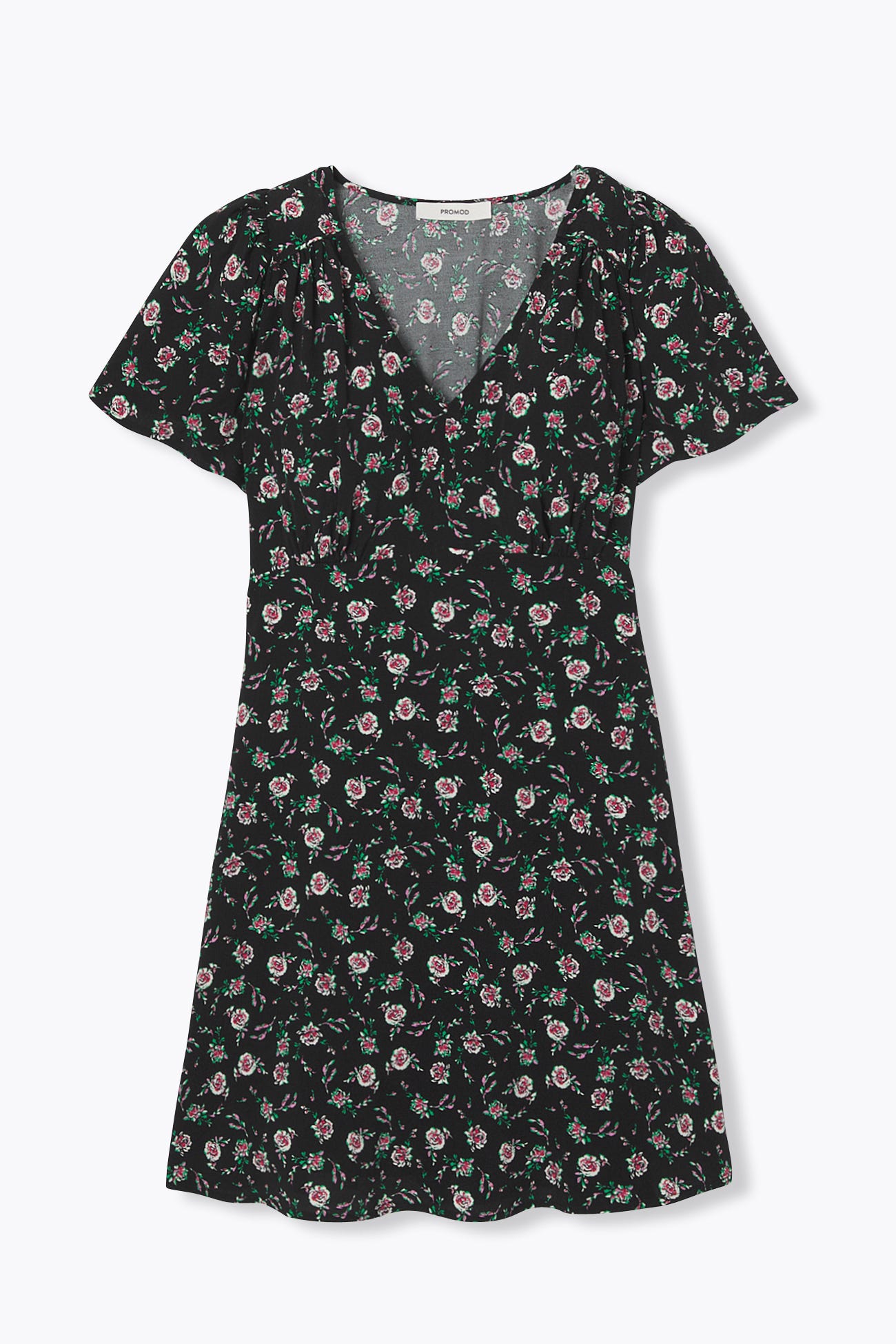 Robe courte manches papillon