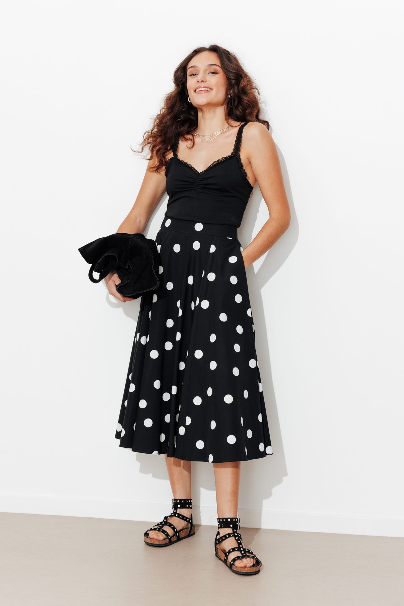 Top détail dentelle Femme