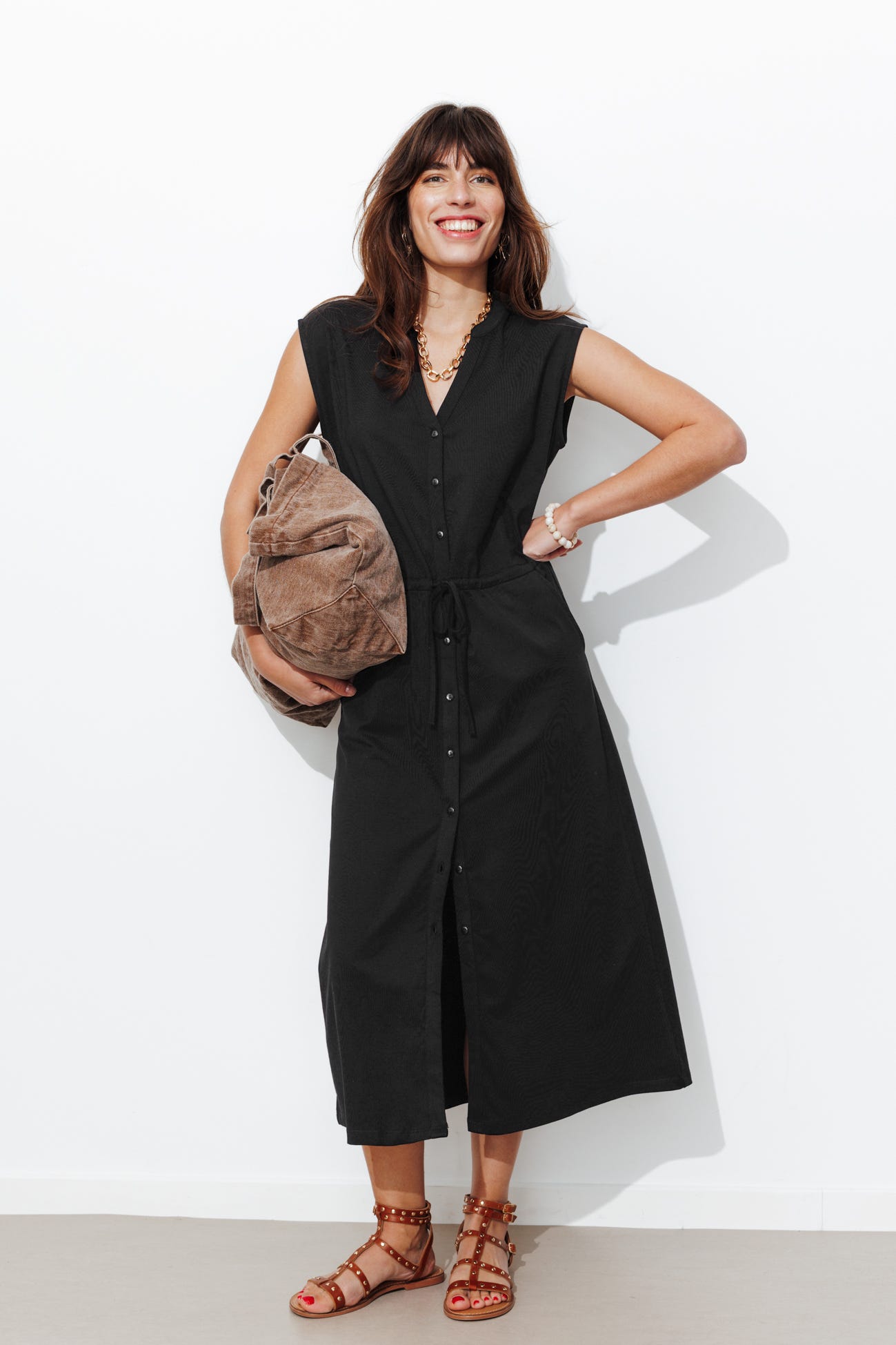 Robe t-shirt unie Femme