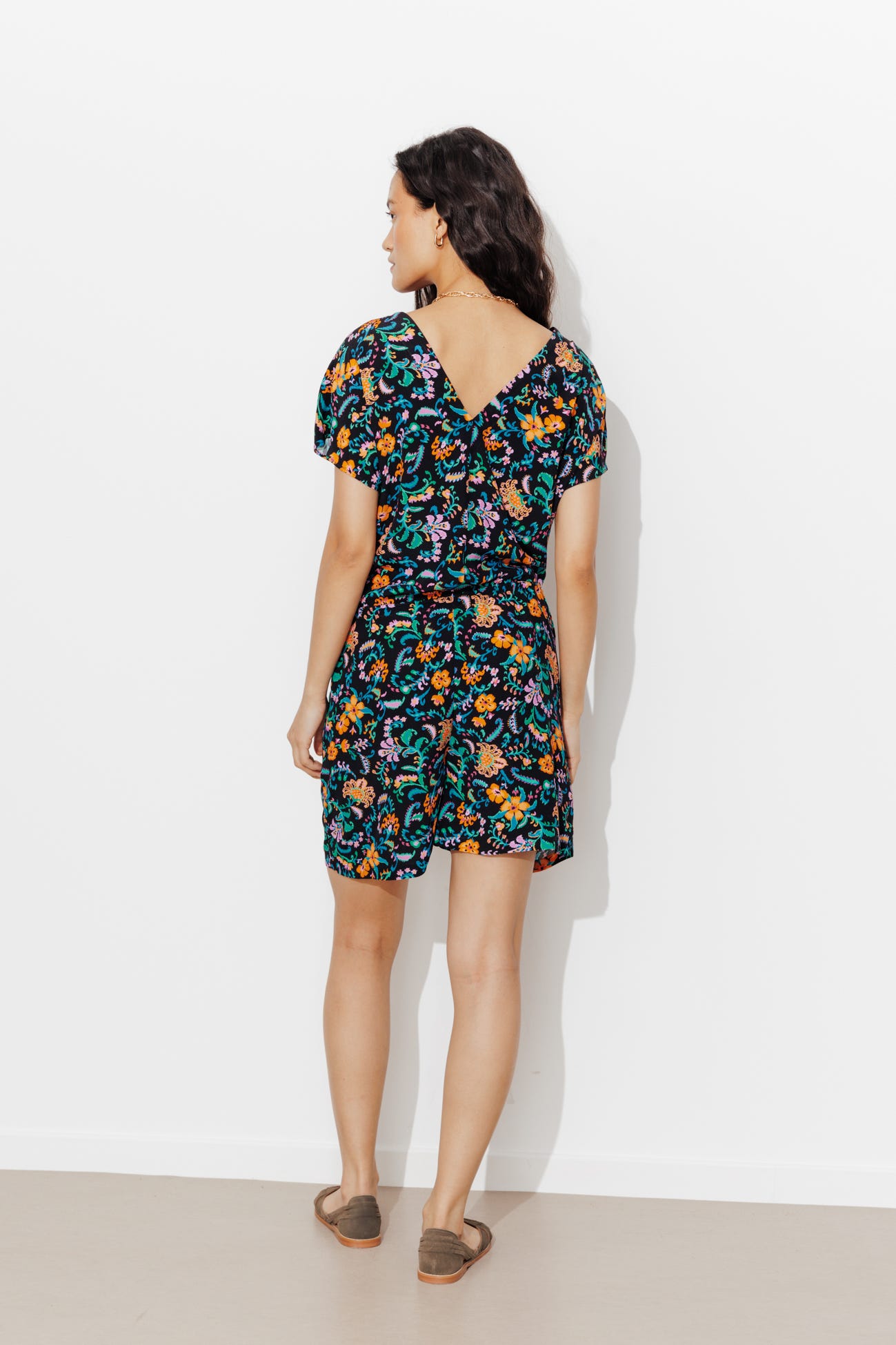 Combishort imprimé Femme