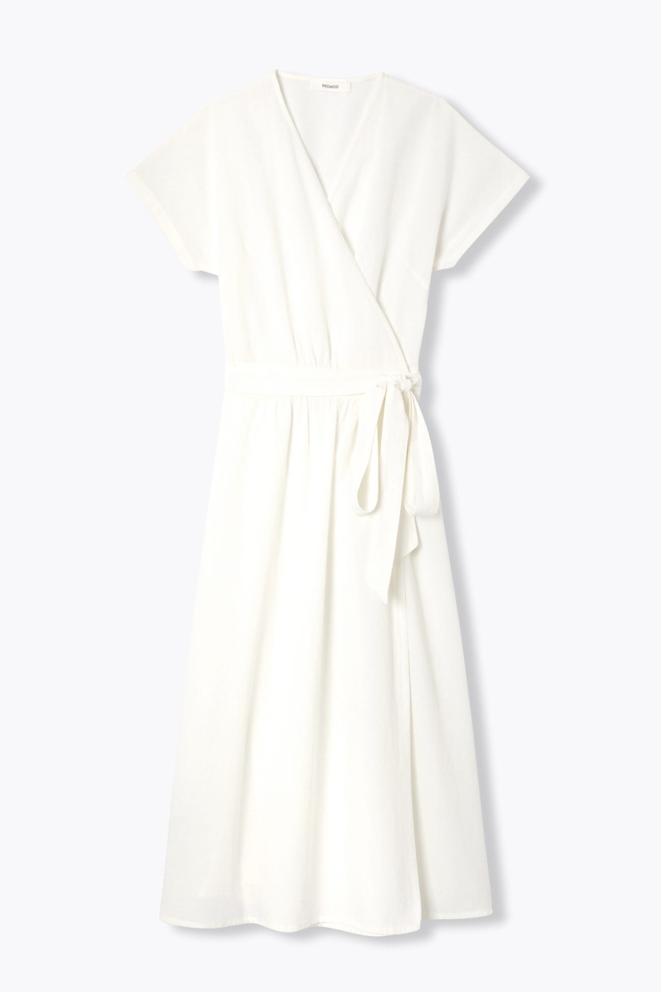 Robe portefeuille unie Femme