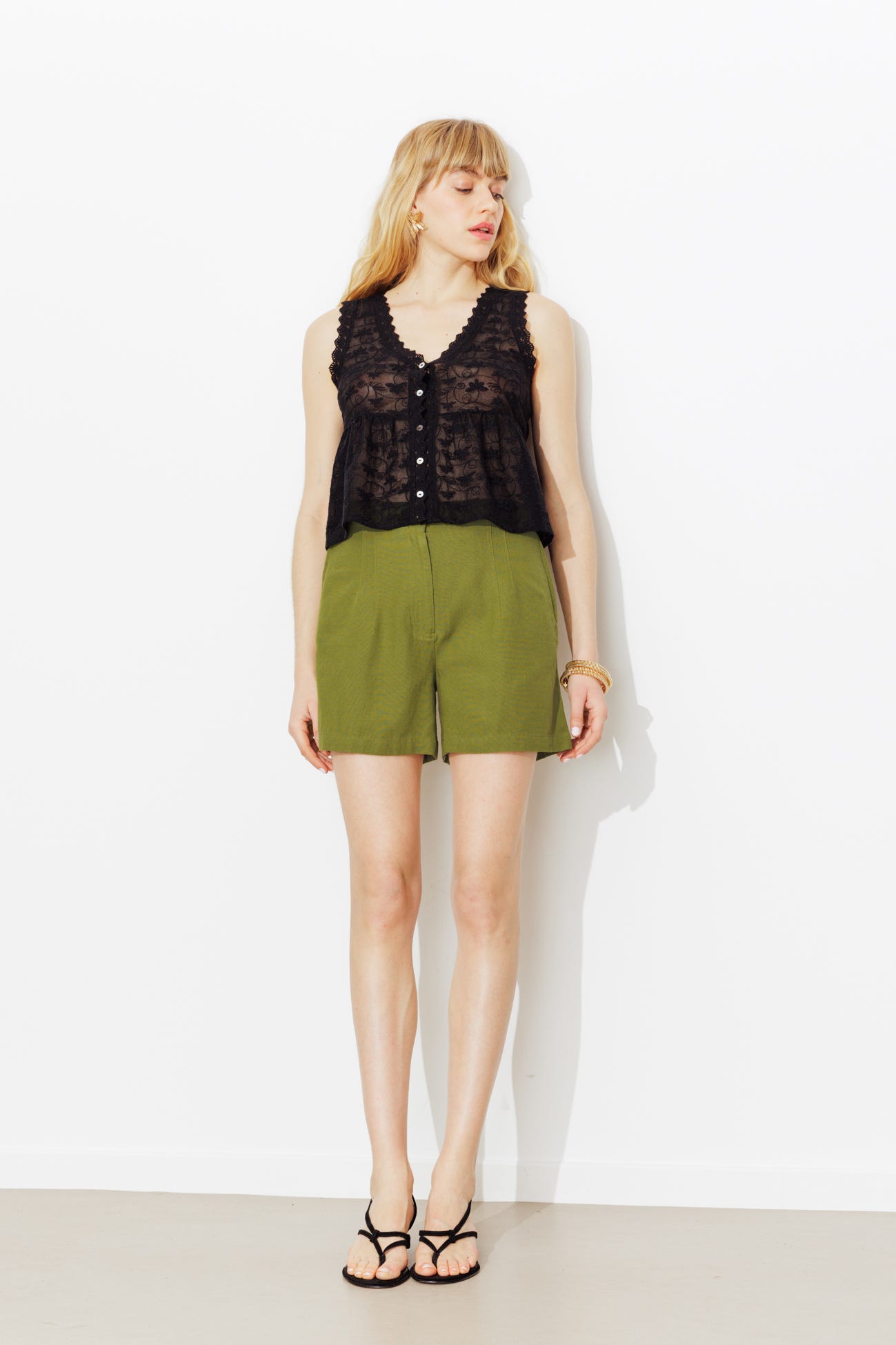 Unifarbene Shorts