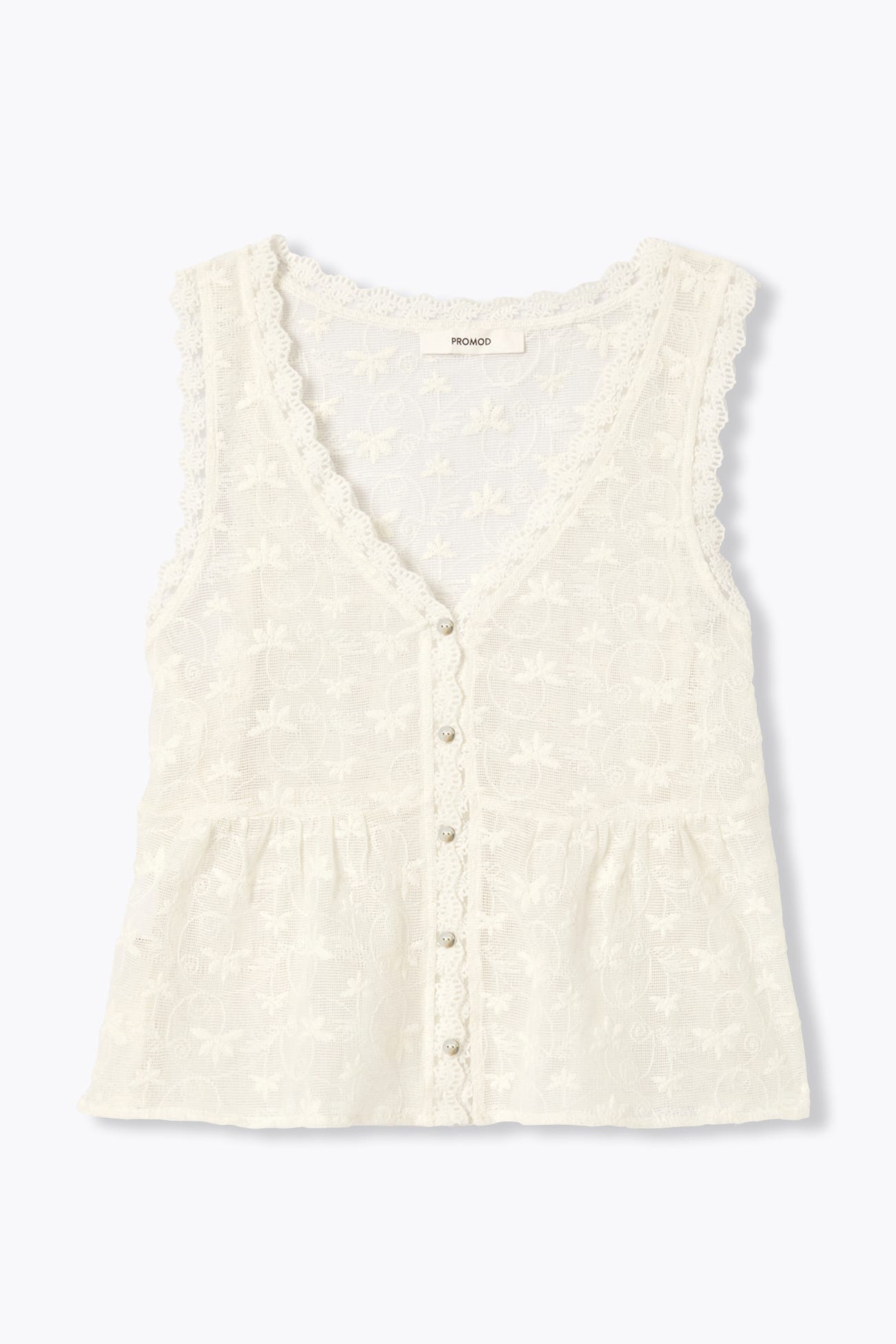 Lace sleeveless top