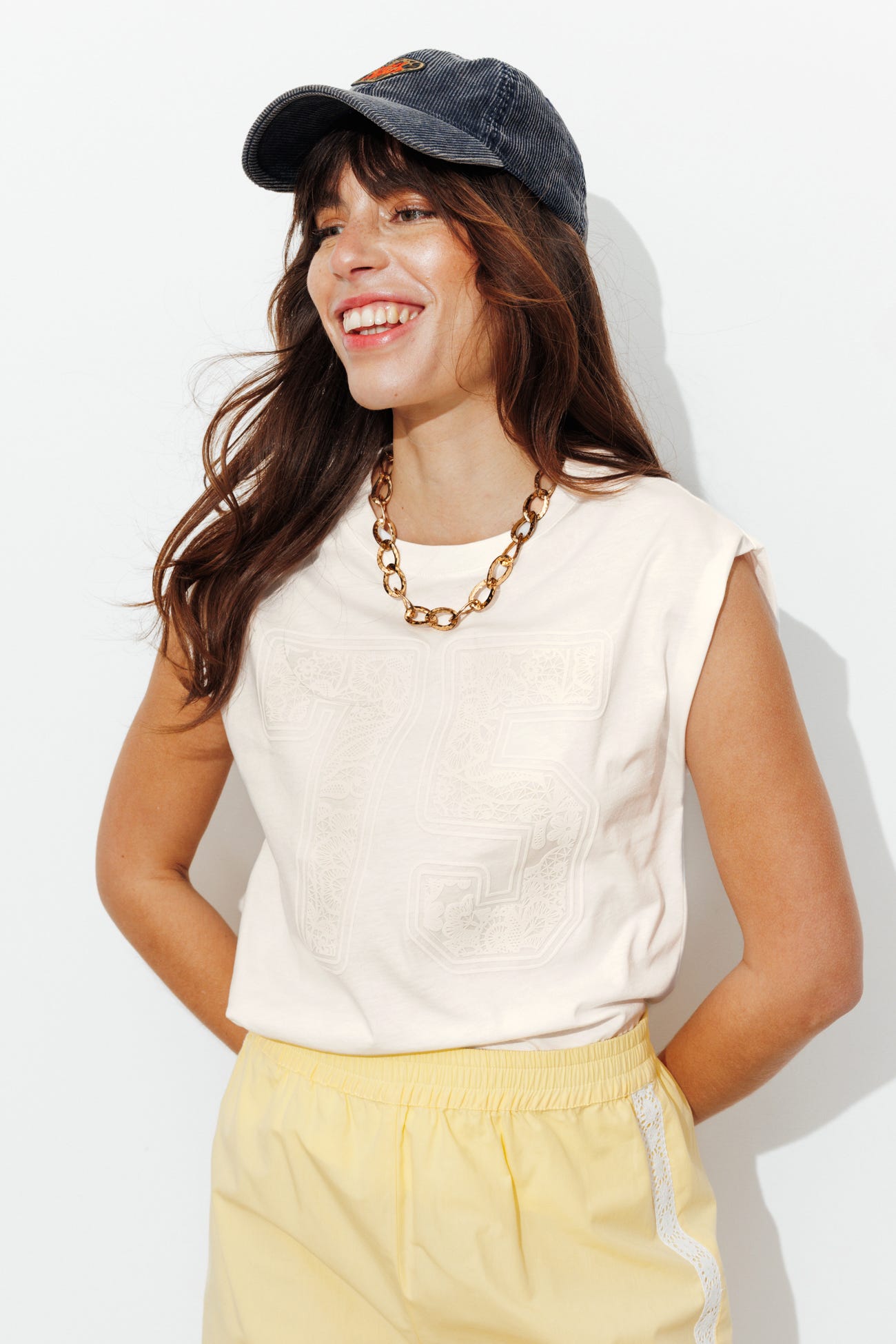 T-shirt motif 75 Femme