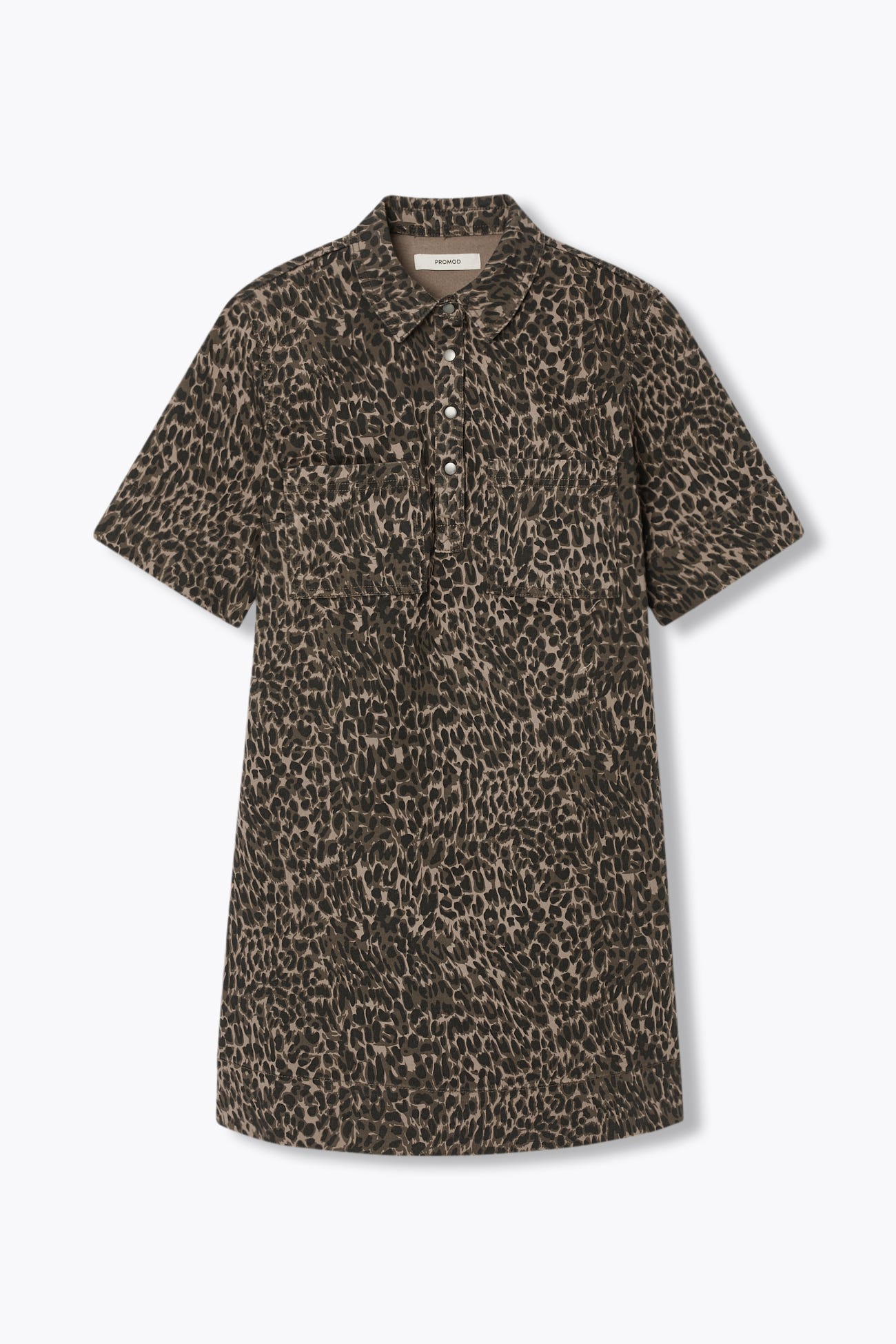 Short leopard dress