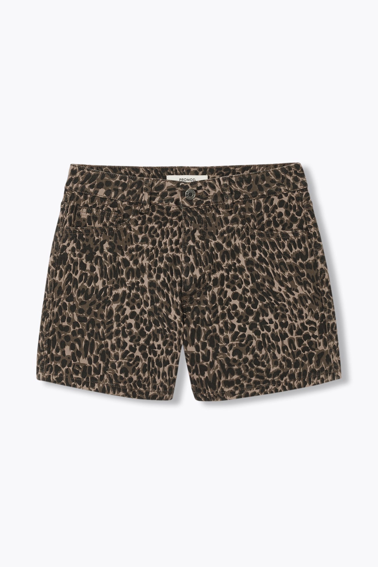 Leopard patterned shorts