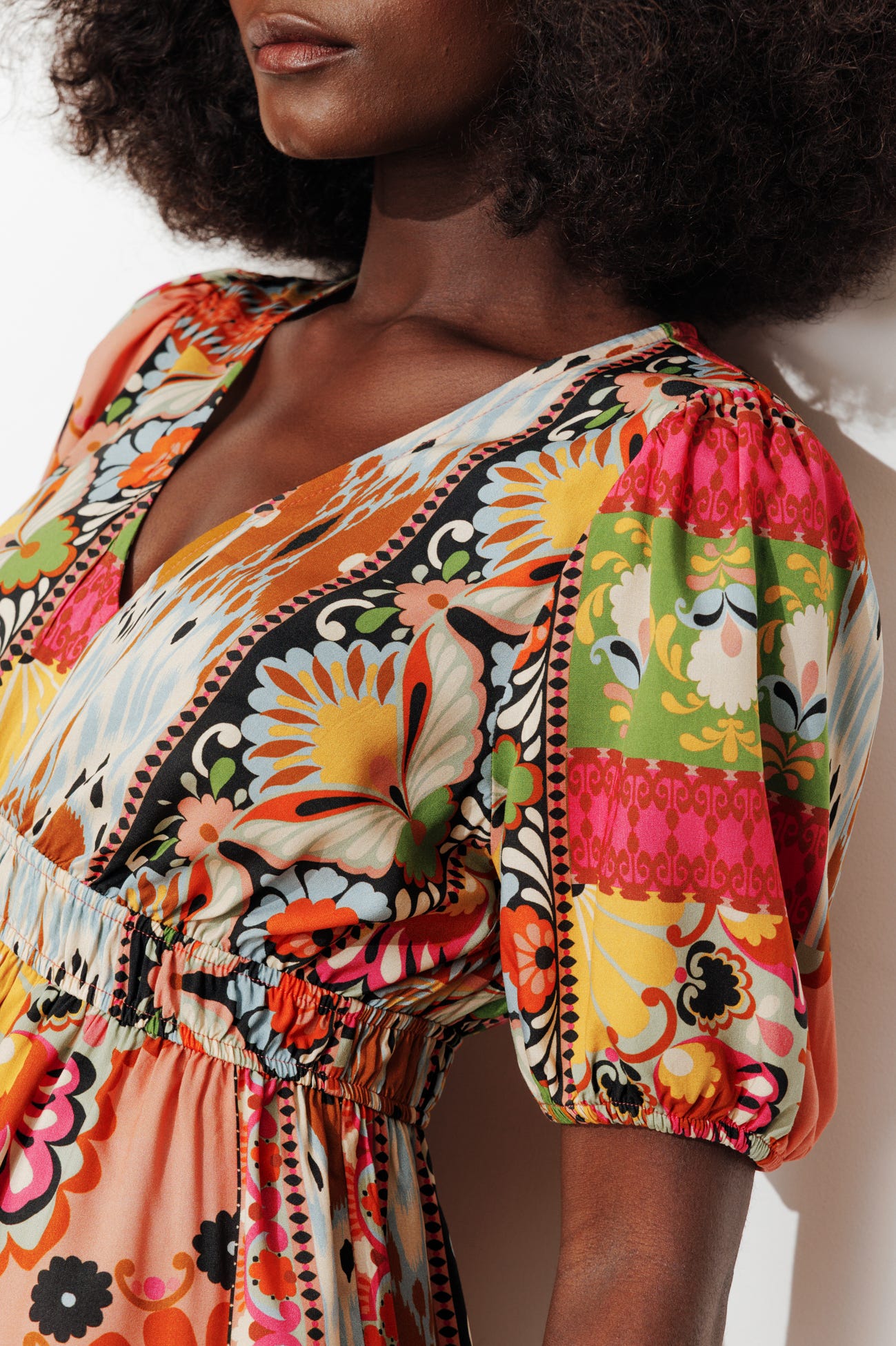 Robe courte imprimée Femme