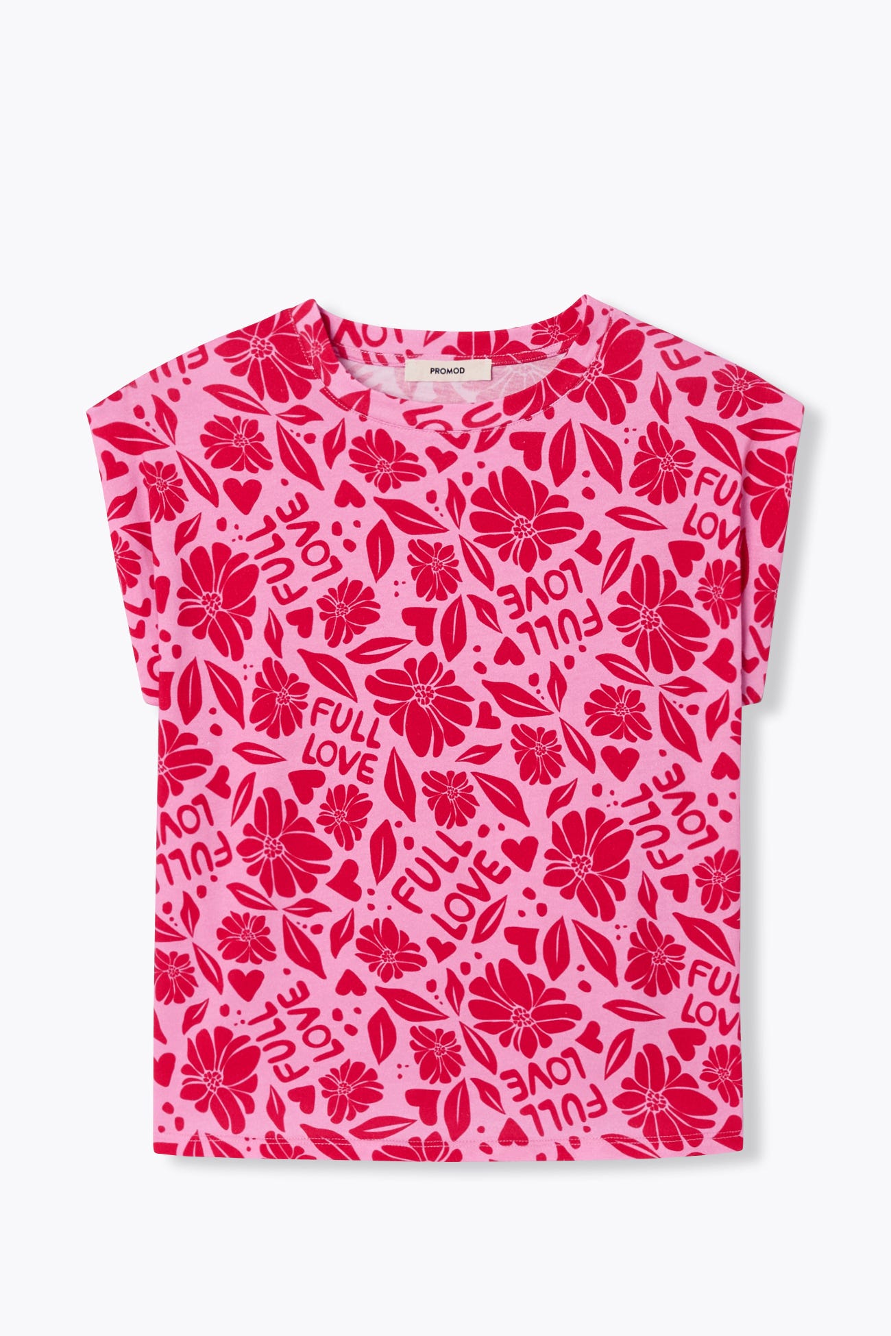 T-shirt à message "full love"