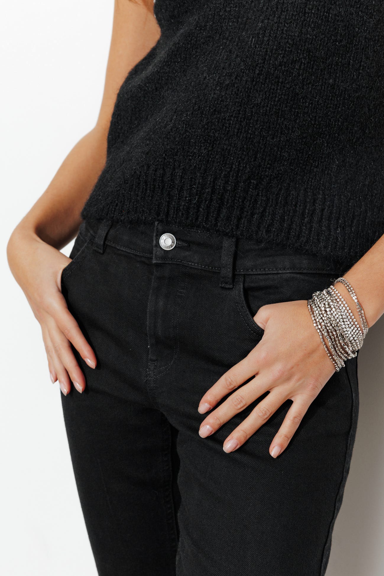 LUCIEN jean girlfriend cropped