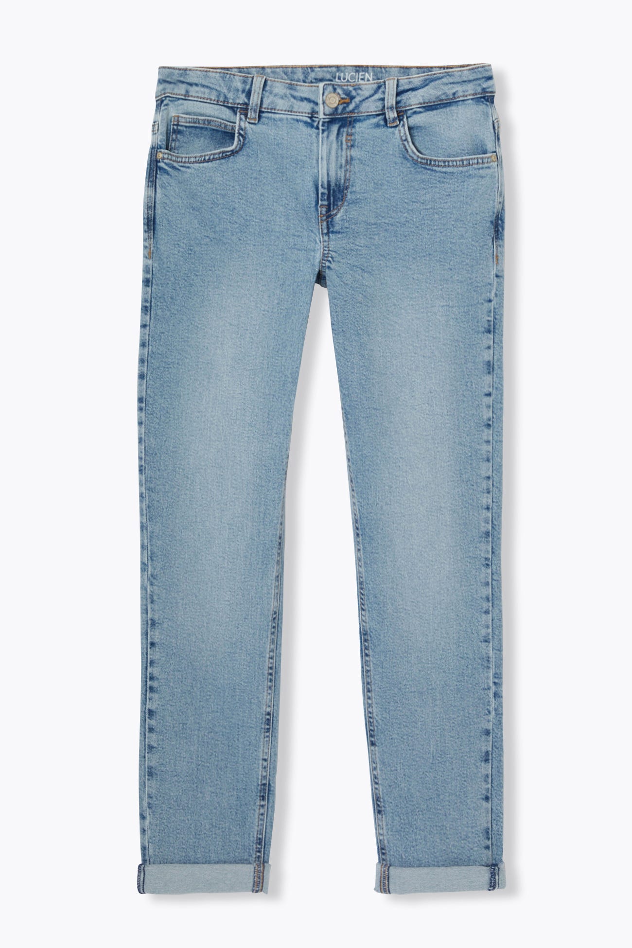 LUCIEN crop girlfriend jeans
