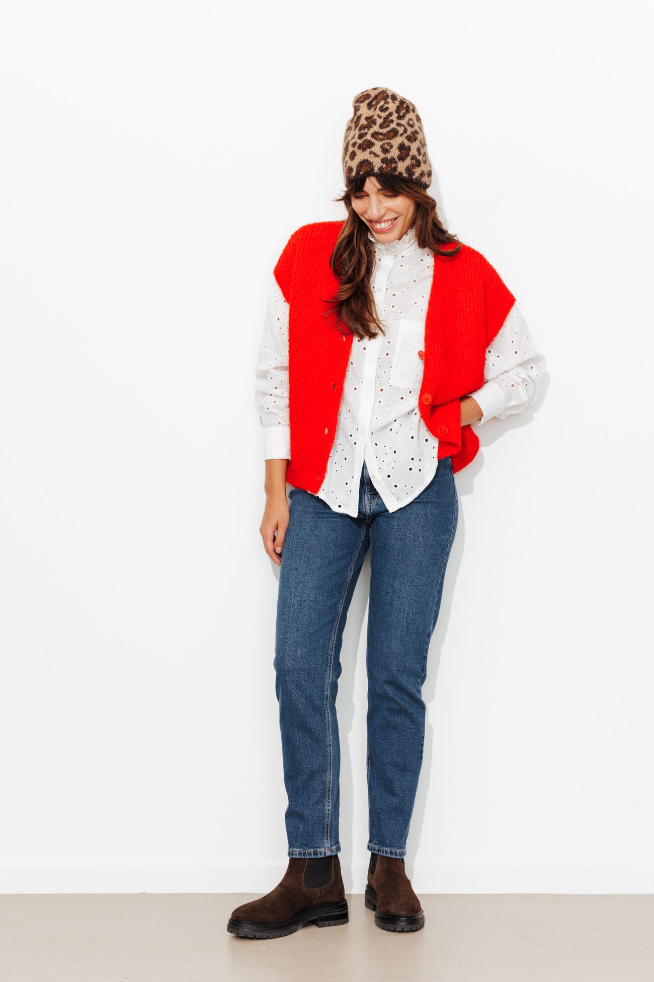 Jean mom tiro alto MARCEL