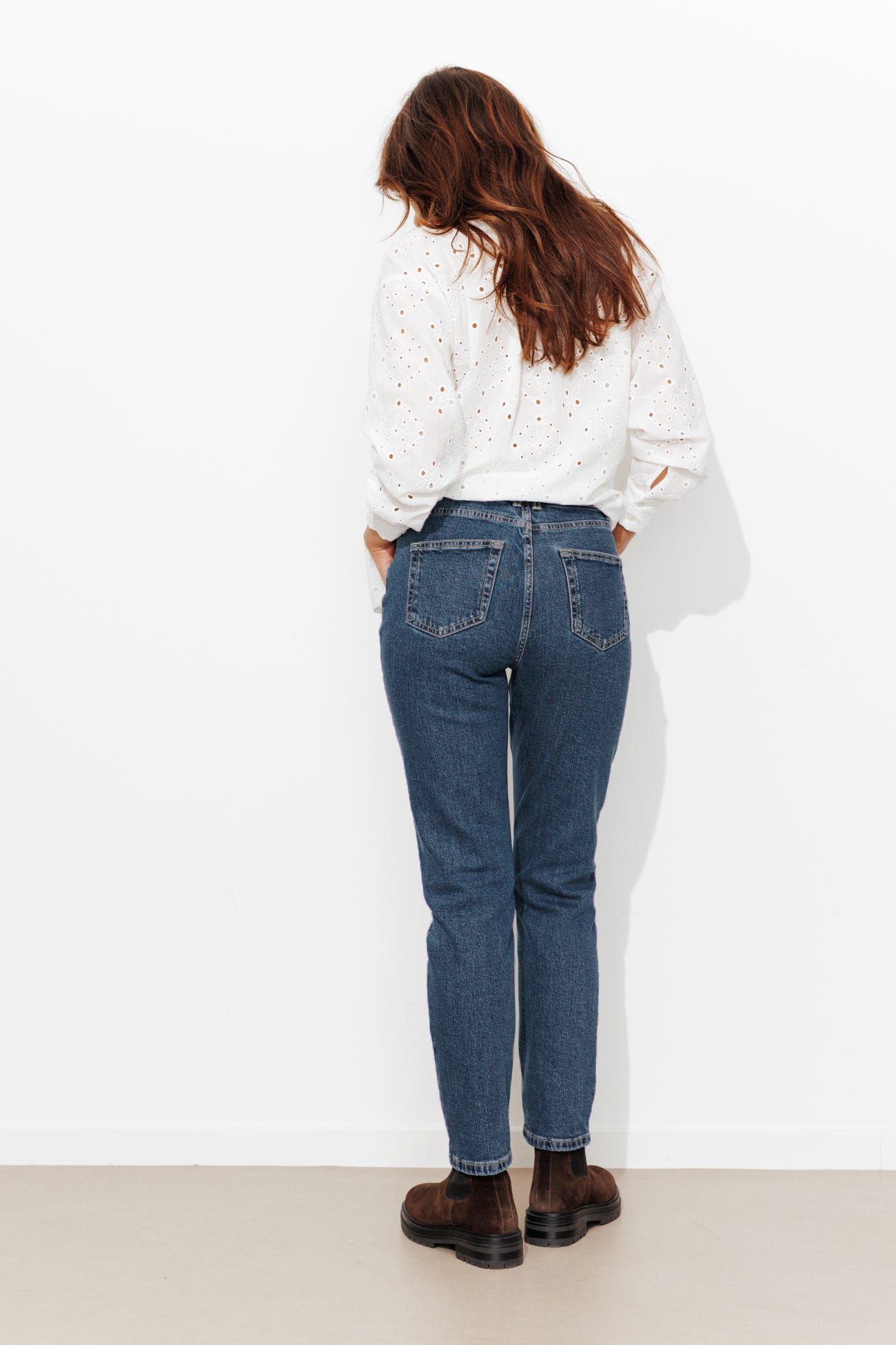 Jean mom tiro alto MARCEL