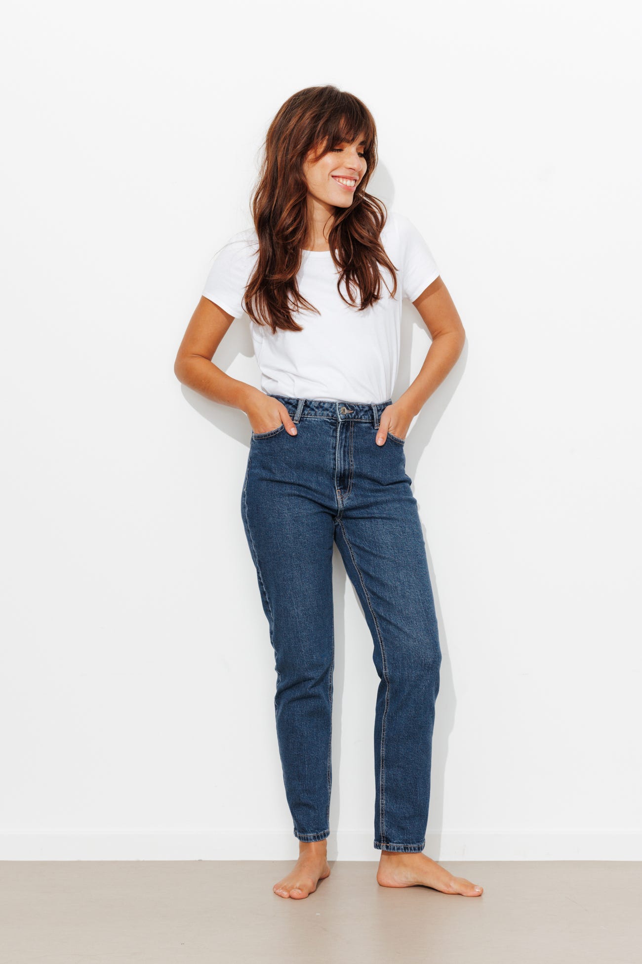 Jean mom tiro alto MARCEL