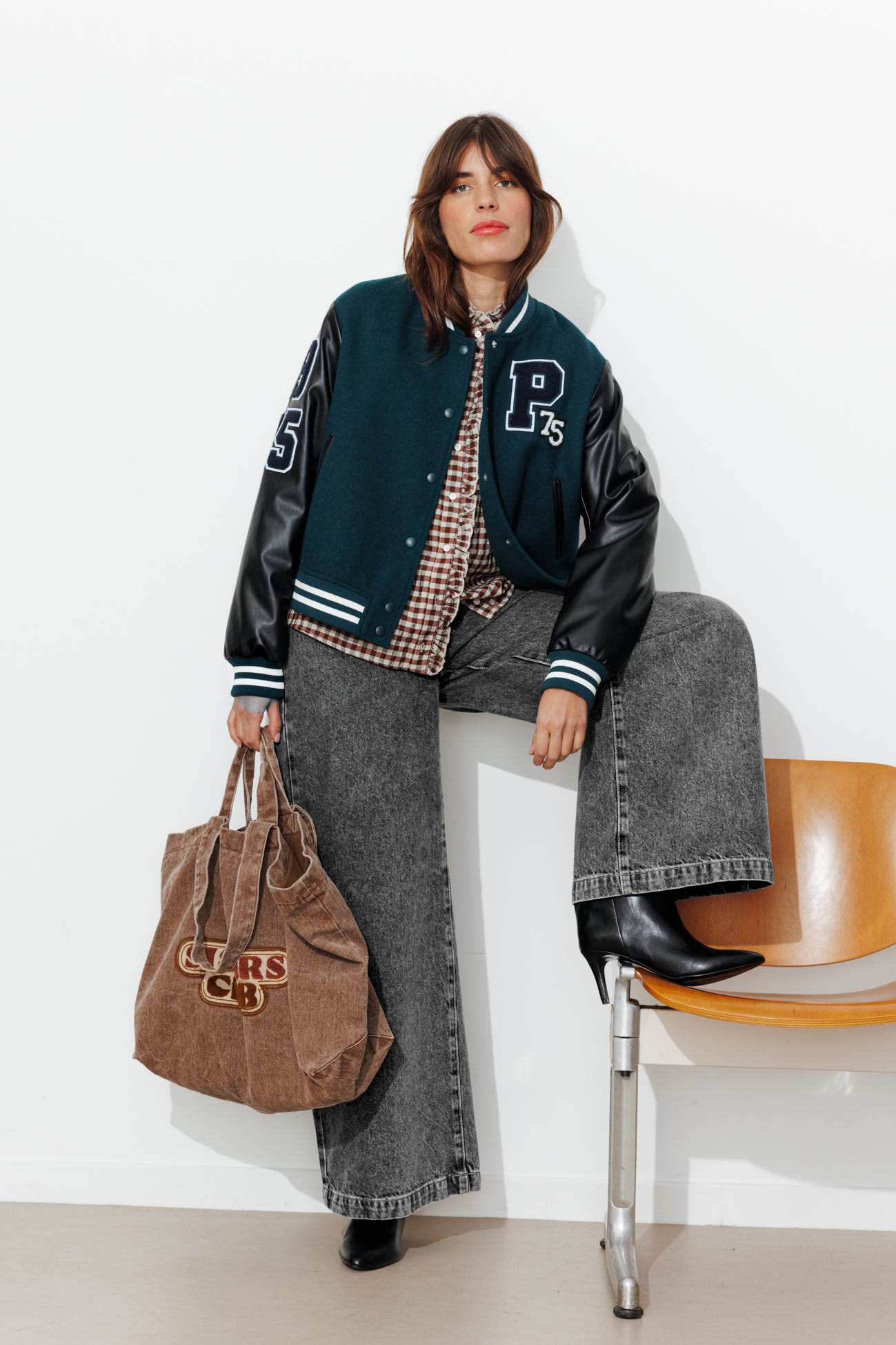 CESAR jean large taille haute