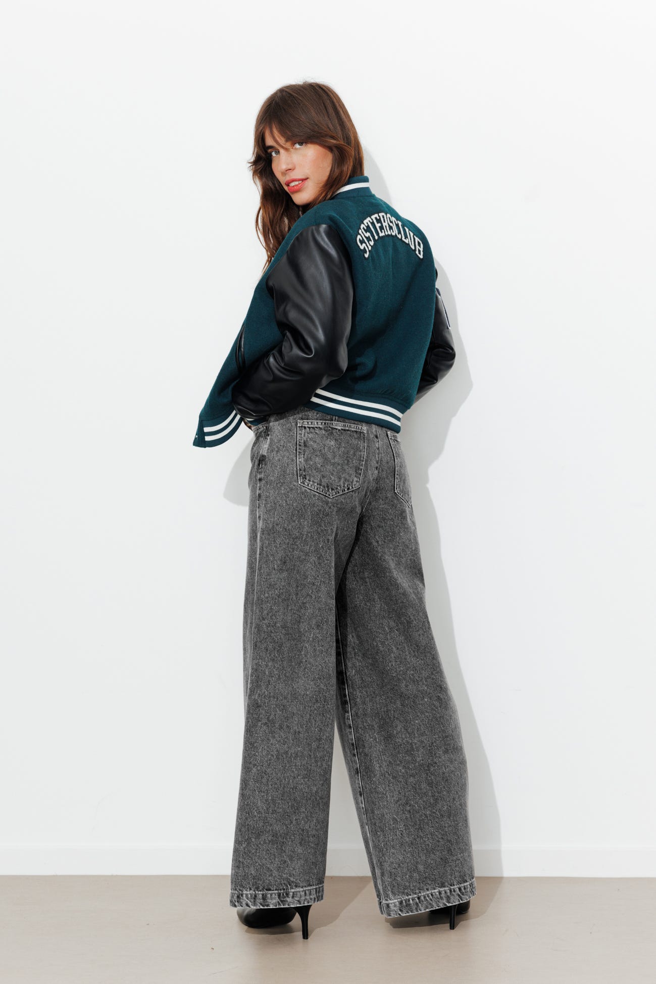 CESAR jean large taille haute