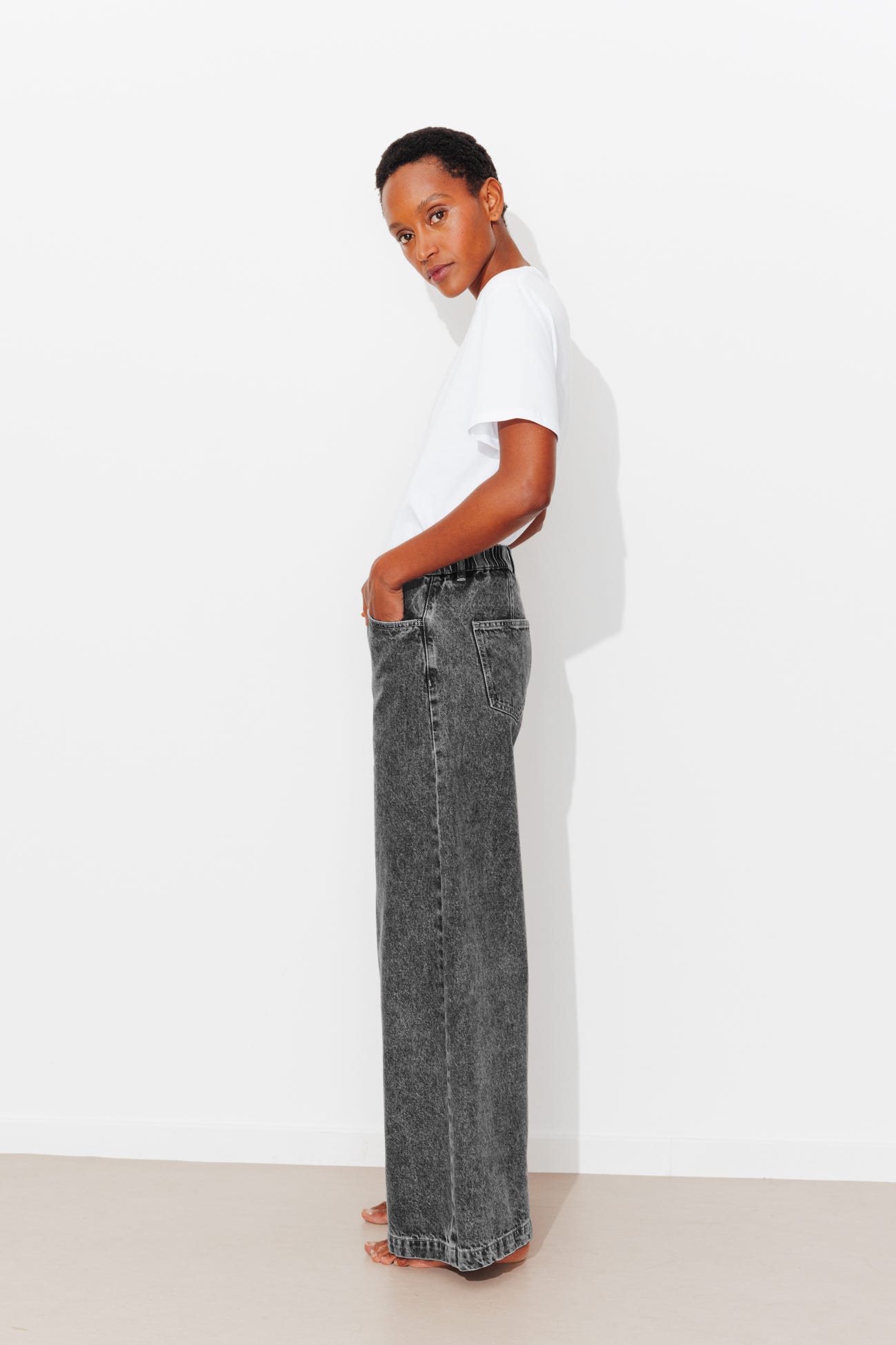 Jean ancho tiro alto CESAR