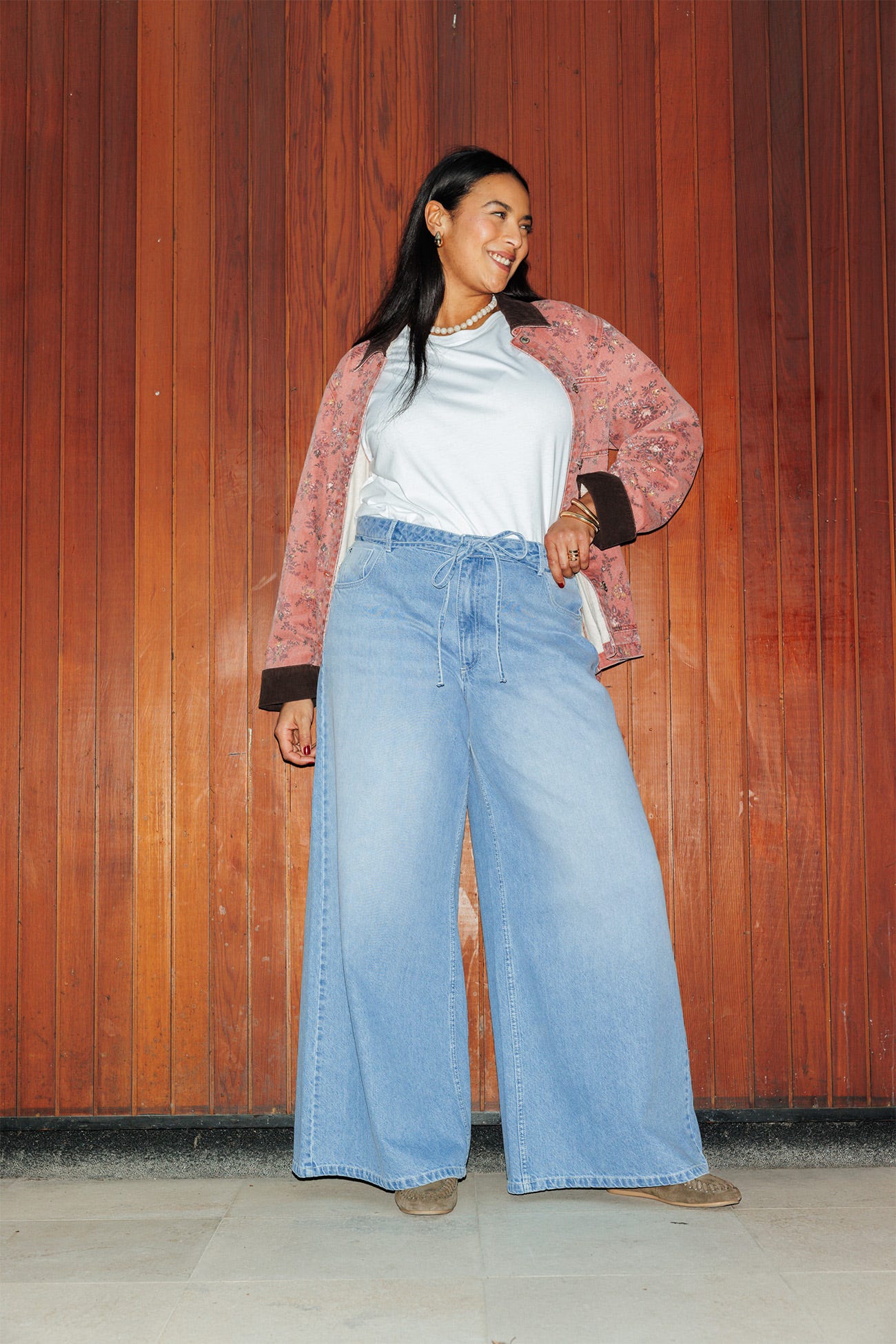 Jean très large Femme