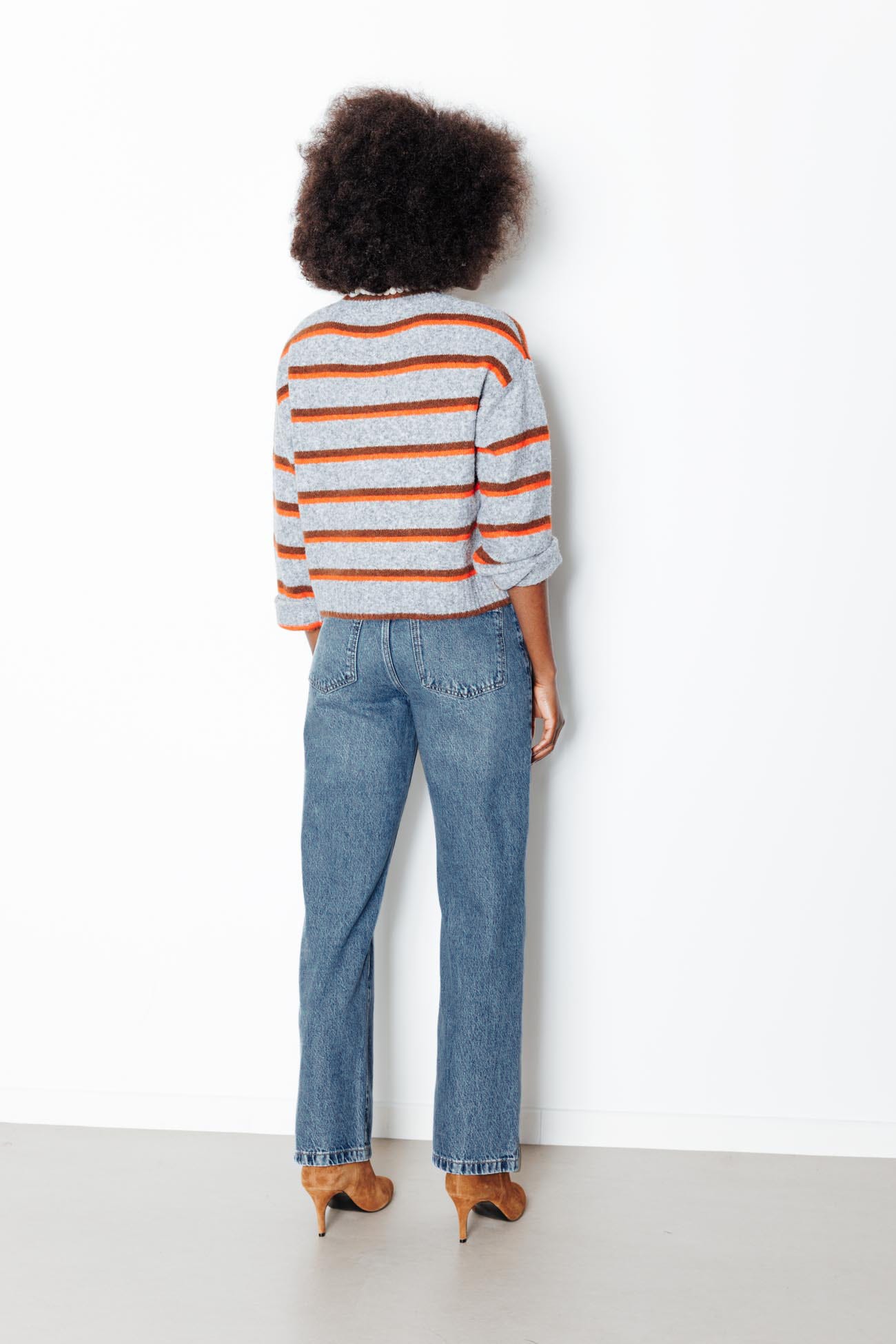 BASILE jean droit taille haute