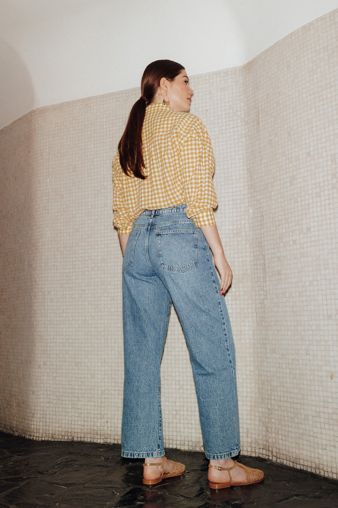 BASILE straight jeans - Medium denim