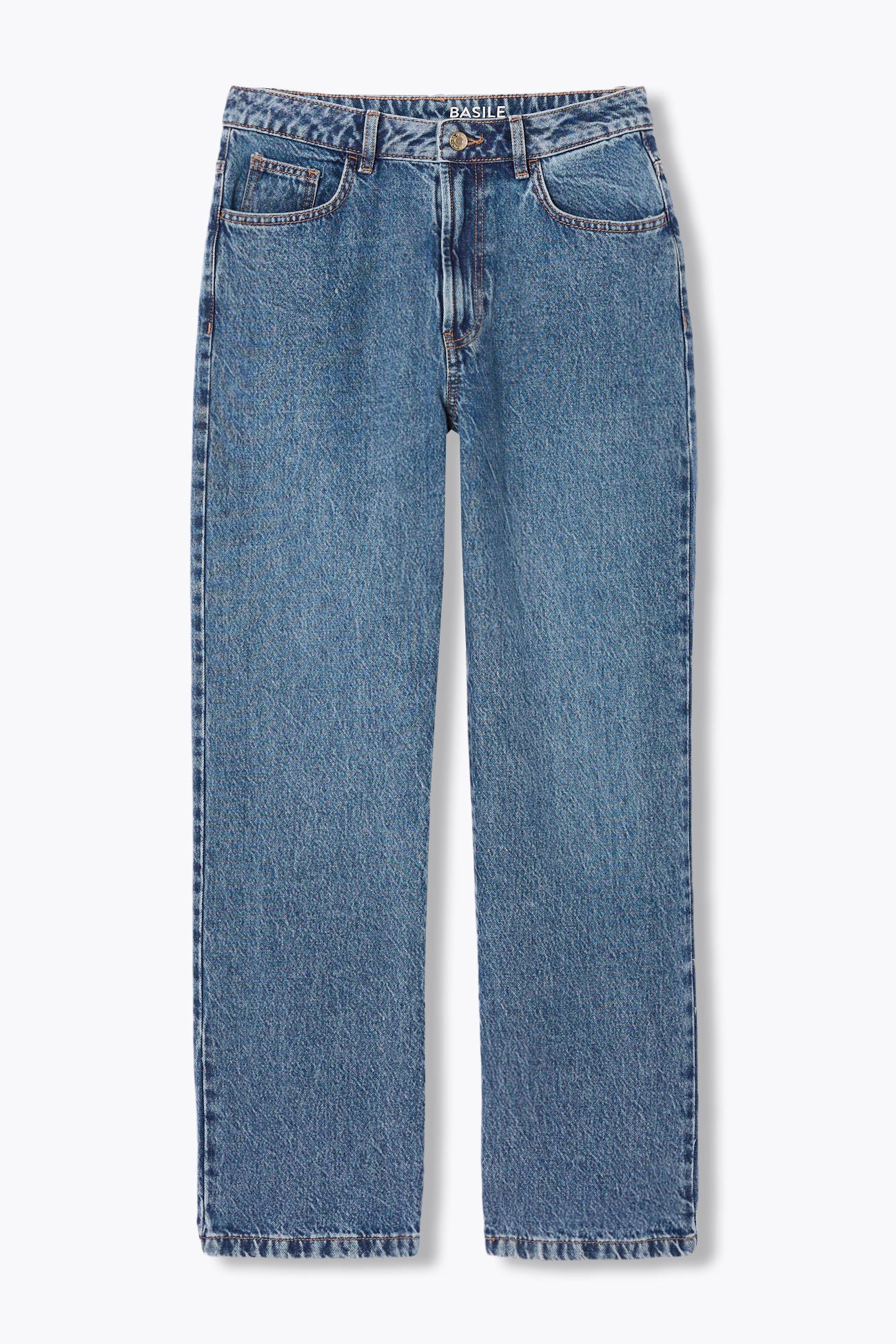 BASILE jean droit taille haute