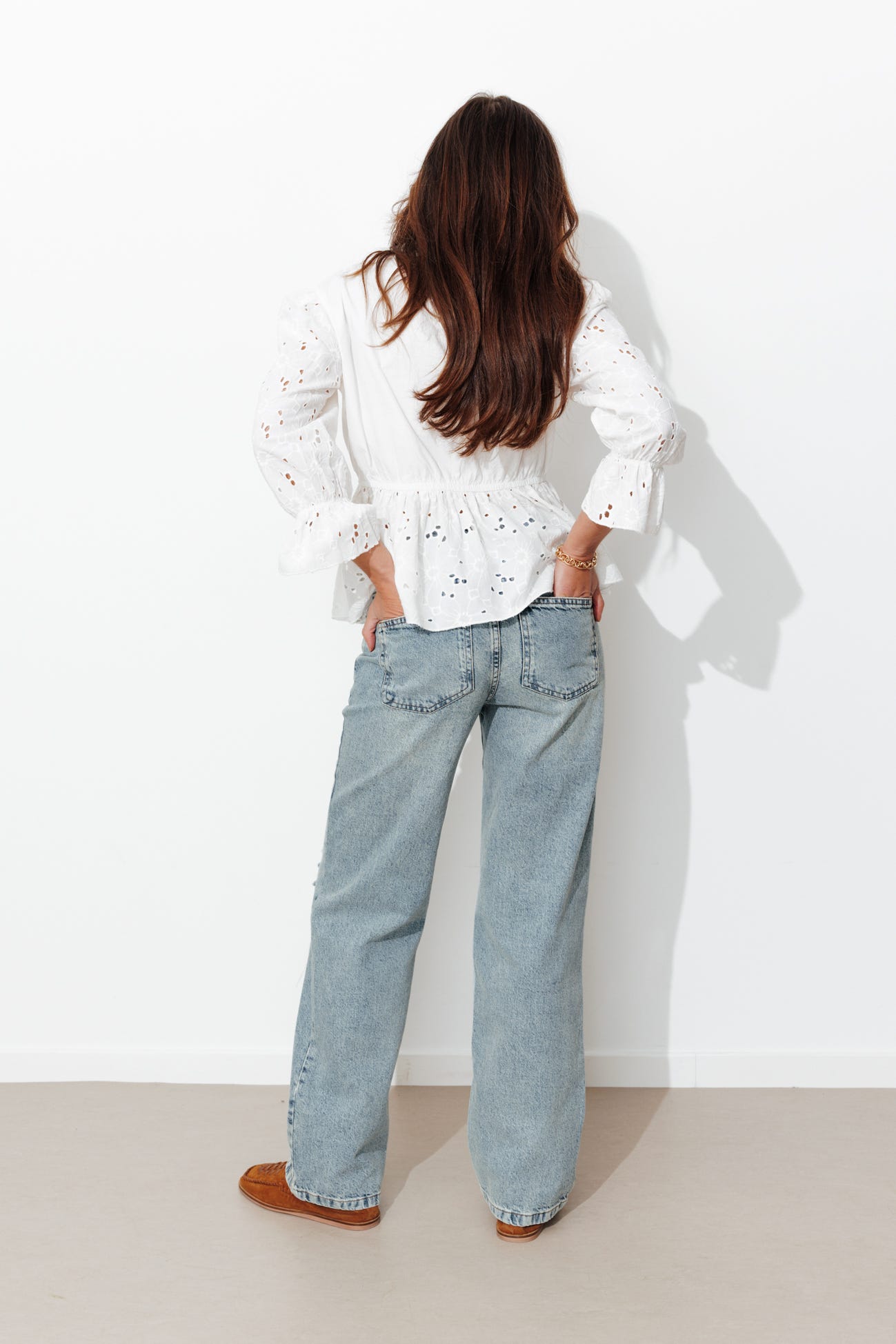 Jean large destroy Femme