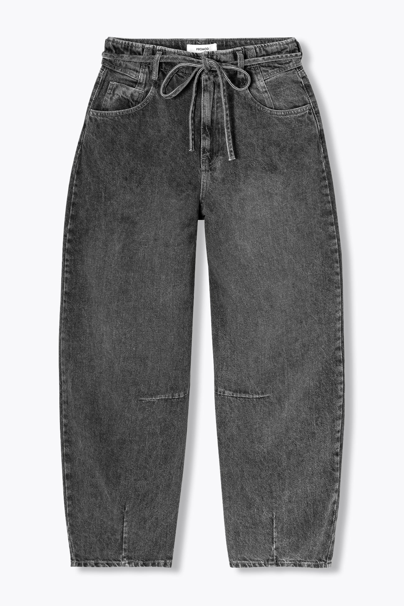 High-waist balloon jeans - Grey denim
